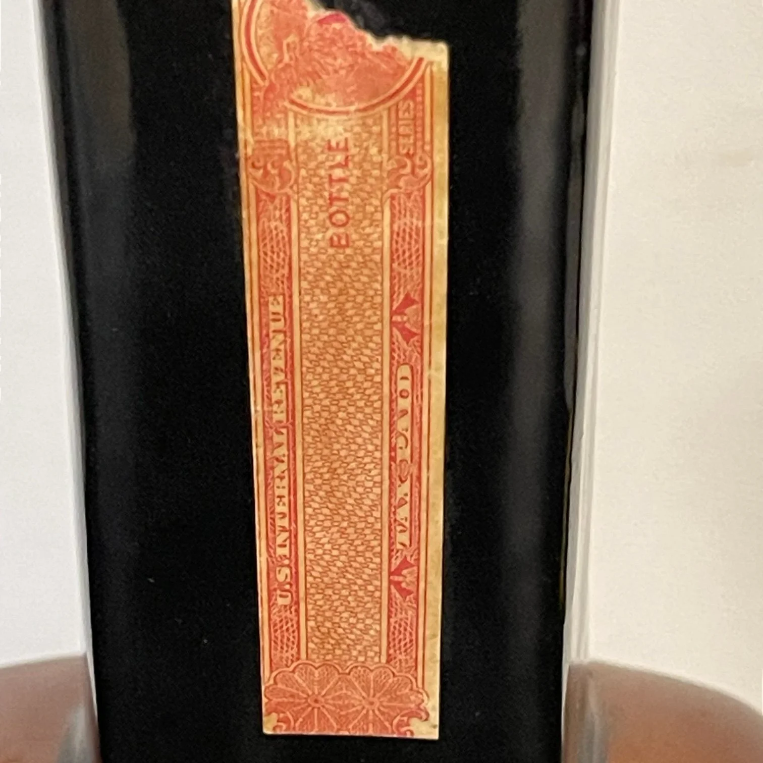 Vintage 1968 Ceramic Guitar Liquor Bottle 16 1/2 inches tall, OMB Old Mister Boston Kentucky Straight Bourbon Whiskey