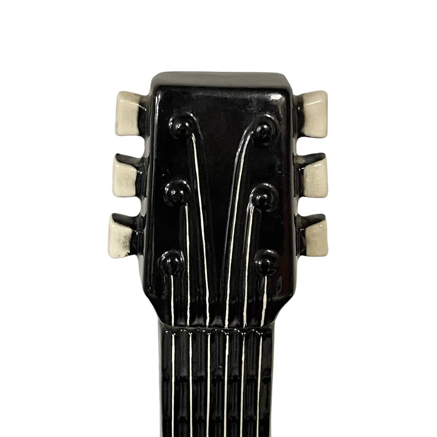 Vintage 1968 Ceramic Guitar Liquor Bottle 16 1/2 inches tall, OMB Old Mister Boston Kentucky Straight Bourbon Whiskey