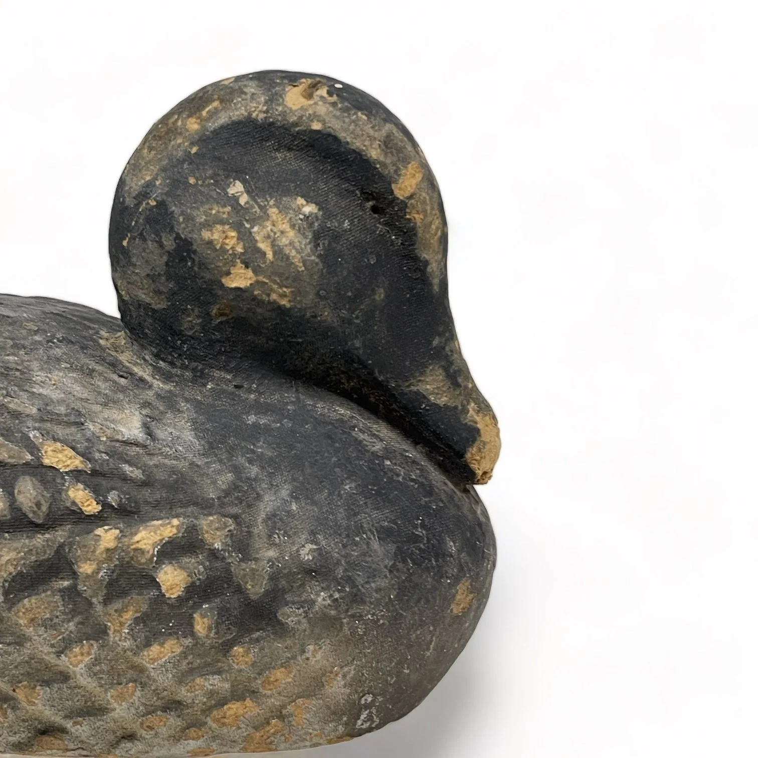 Vintage pair of paper machete fiber duck decoys. Set of two Mallard duck decoys by Carry Lite, JC Higgins.