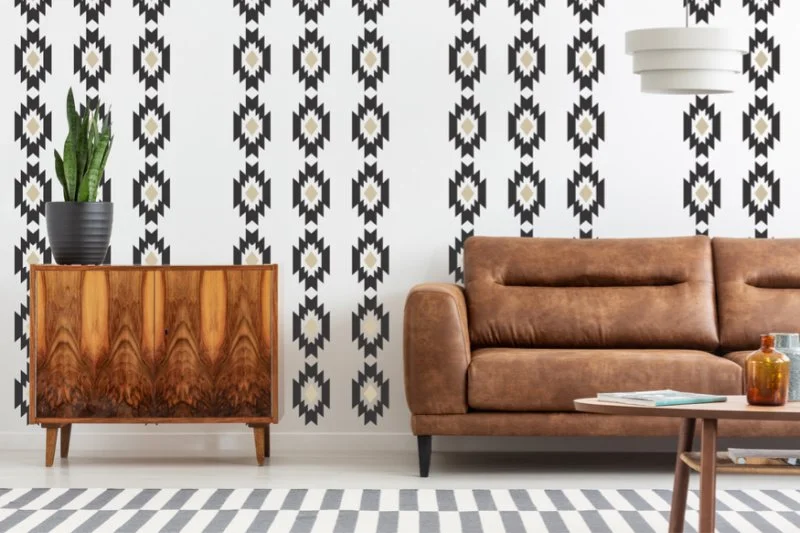 Modern Southwestern Wall Decals - Boho Western Decor for Home or Office