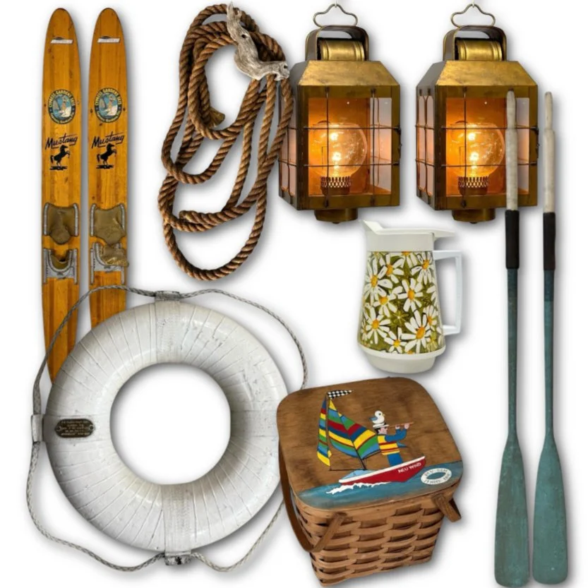 Vintage Beach House Decor | Coastal Lighting, Nautical Accents