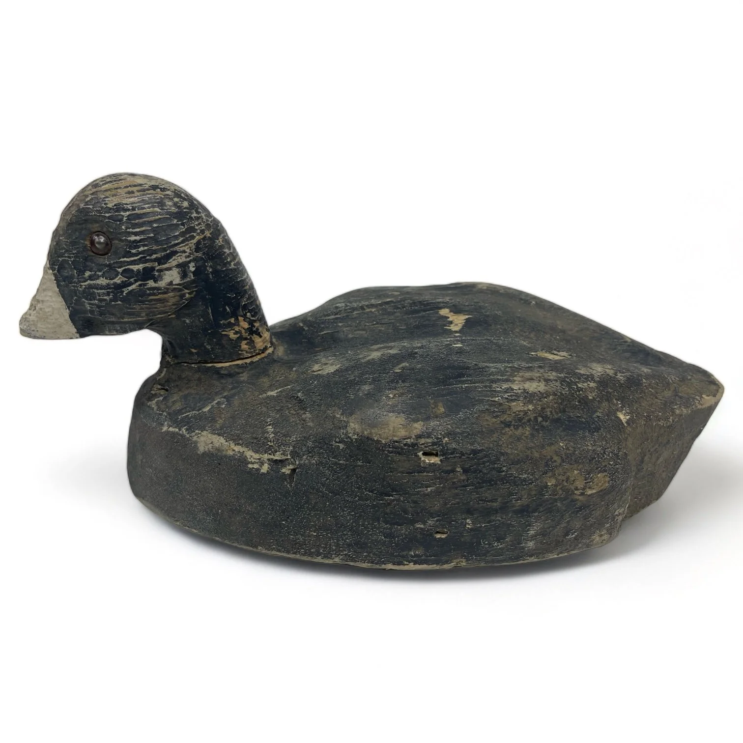 Vintage 1950s Balsa Wood Carved Duck and Goose Decoys, set of 2.