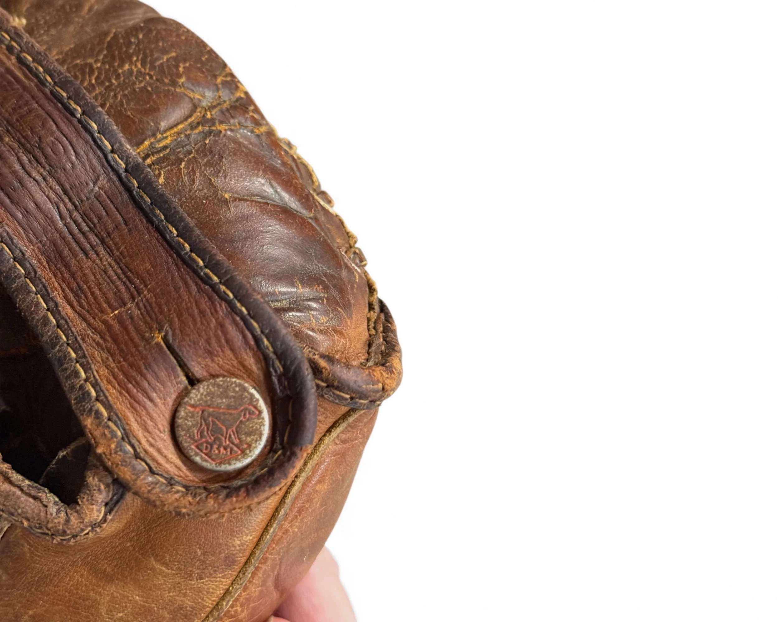 Photoroom_20260331_220530vintage D&M leather baseball glove - Modern Artifact Decor.JPG