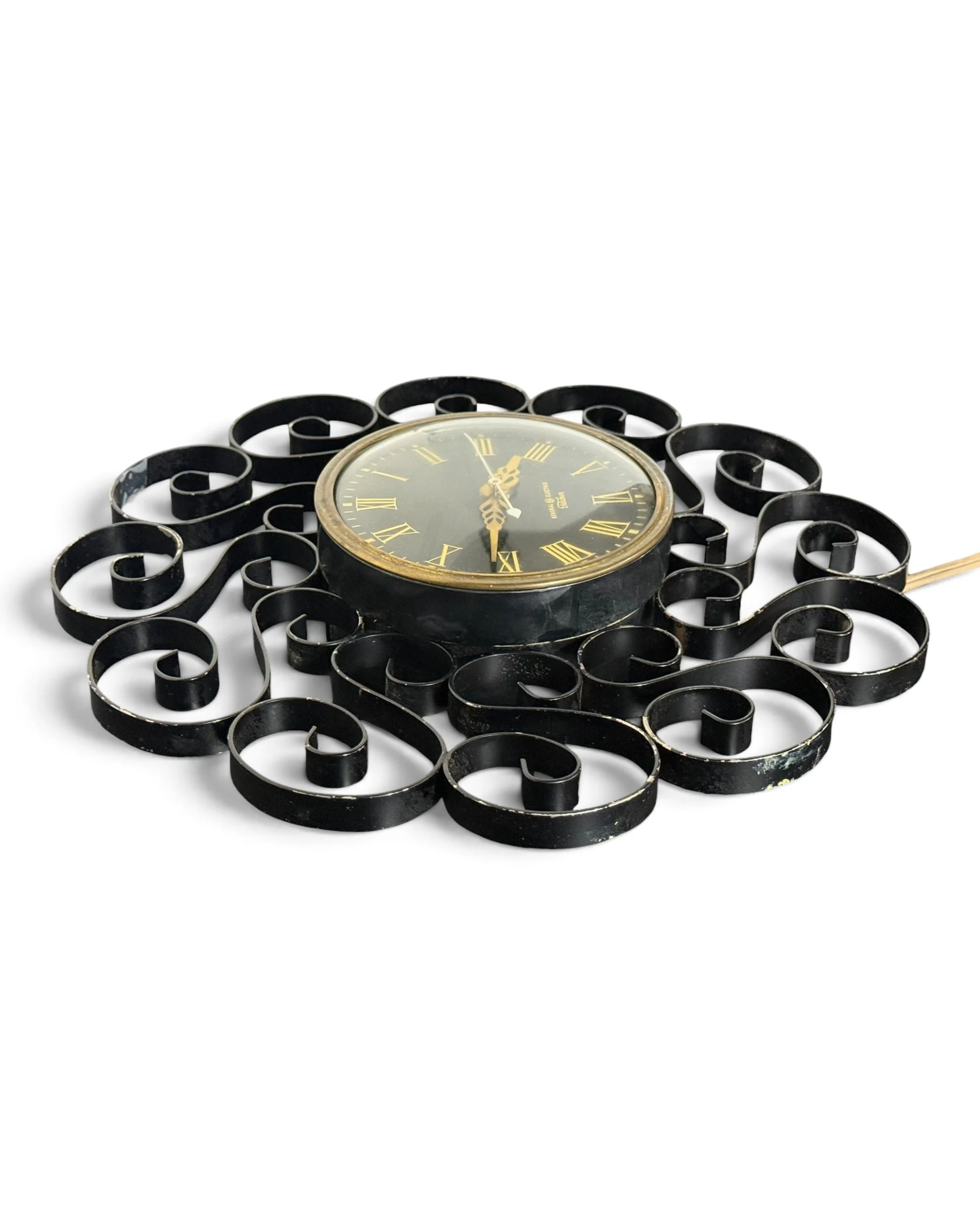 vintage 1950s General Electric Telechrom wrought iron clock - Modern Artifact DecorPhotoroom_20260802_084506.JPG
