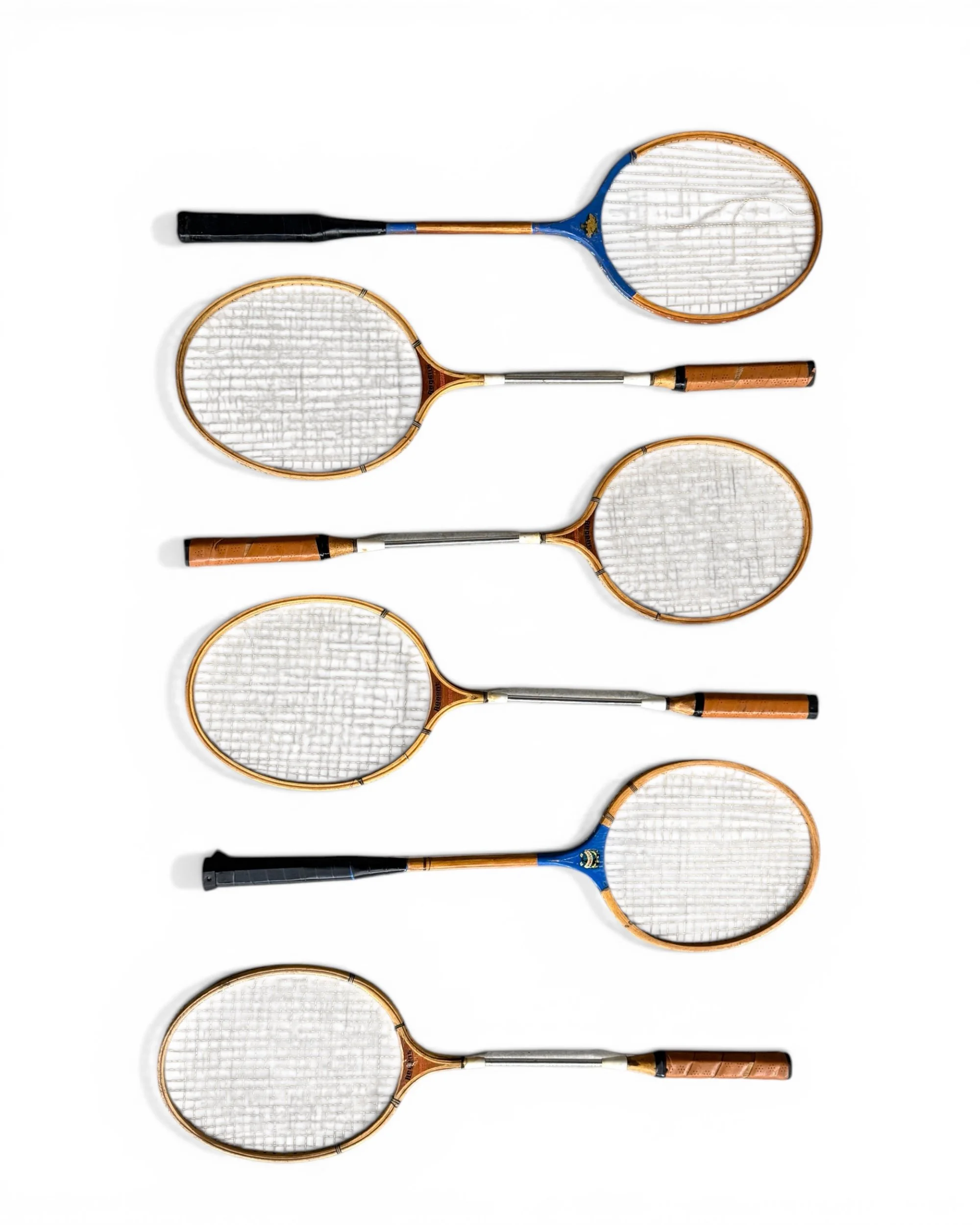 Photoroom_20260416_083253vintage wooden badminton rackets set 6 - Modern Artifact Decor.JPG