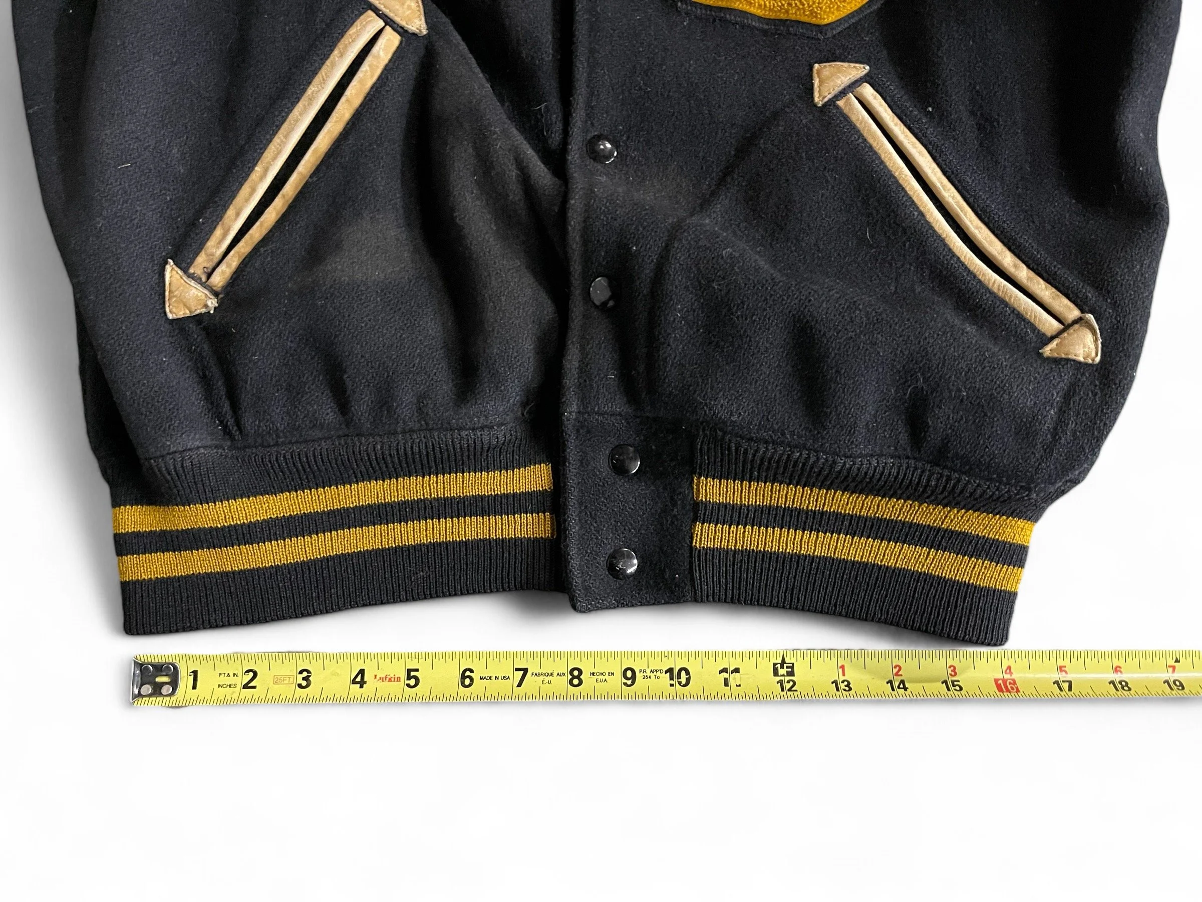 1950s vintage classic varsity letterman jacket. Made in USA.