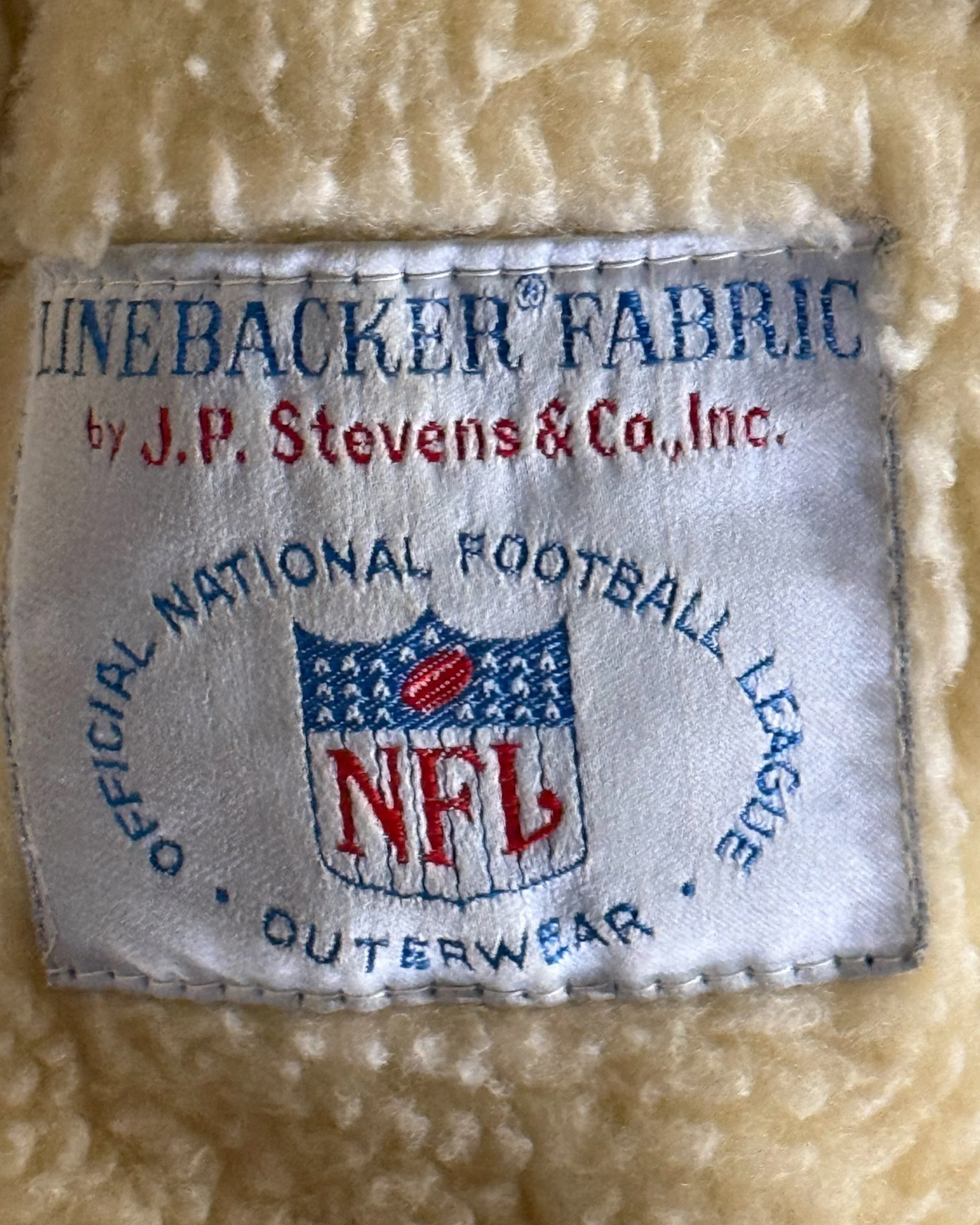 vintage Pioneer Wear suede jacket with linebacker fabric by J.P. Steven NFLPhotoroom_20261012_102153.JPG