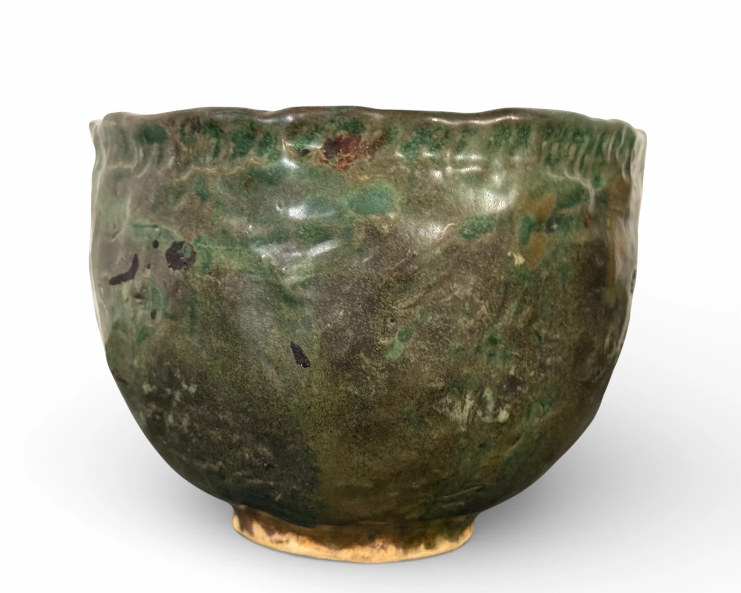 Photoroom_20260125_141542vintage pair green studio pottery stoneware decorative bowls - Modern Artifact Decor.JPG