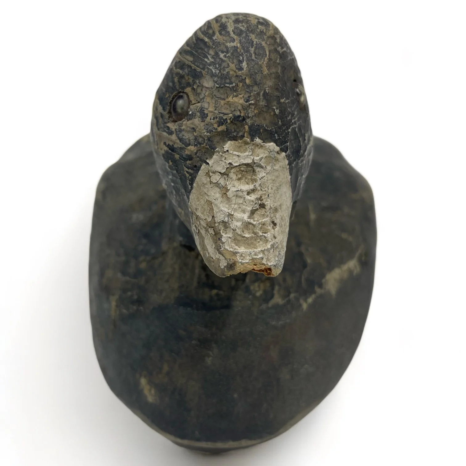 Vintage 1950s Balsa Wood Carved Duck and Goose Decoys, set of 2.