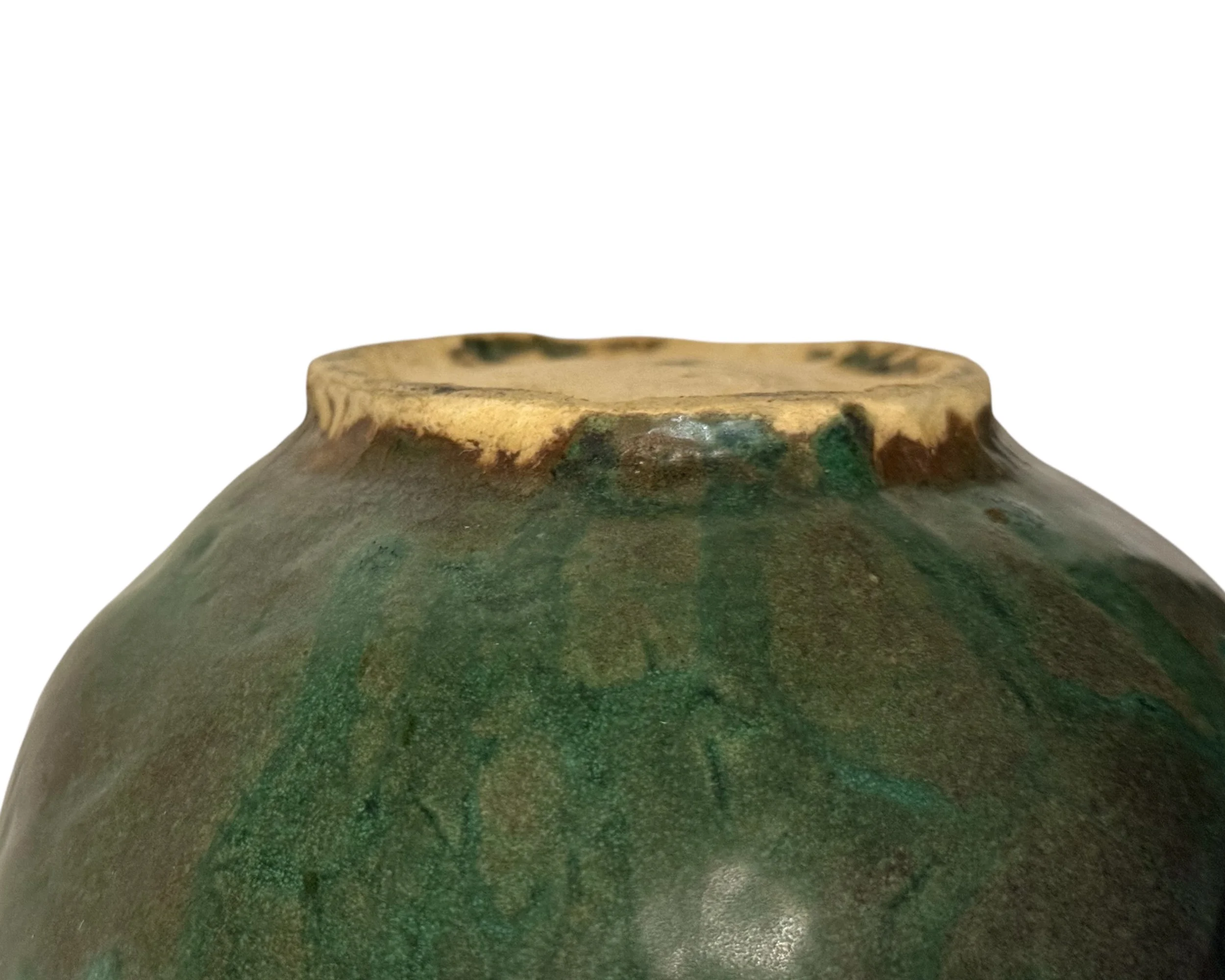 Photoroom_20260125_141333vintage pair green studio pottery stoneware decorative bowls - Modern Artifact Decor.JPG