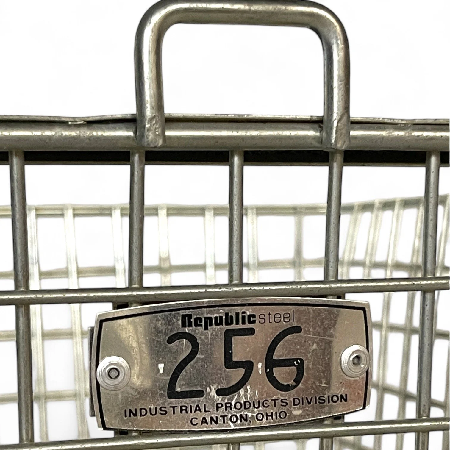 Vintage Metal Locker Baskets Set of 2 - Republic Steel, #256, #46