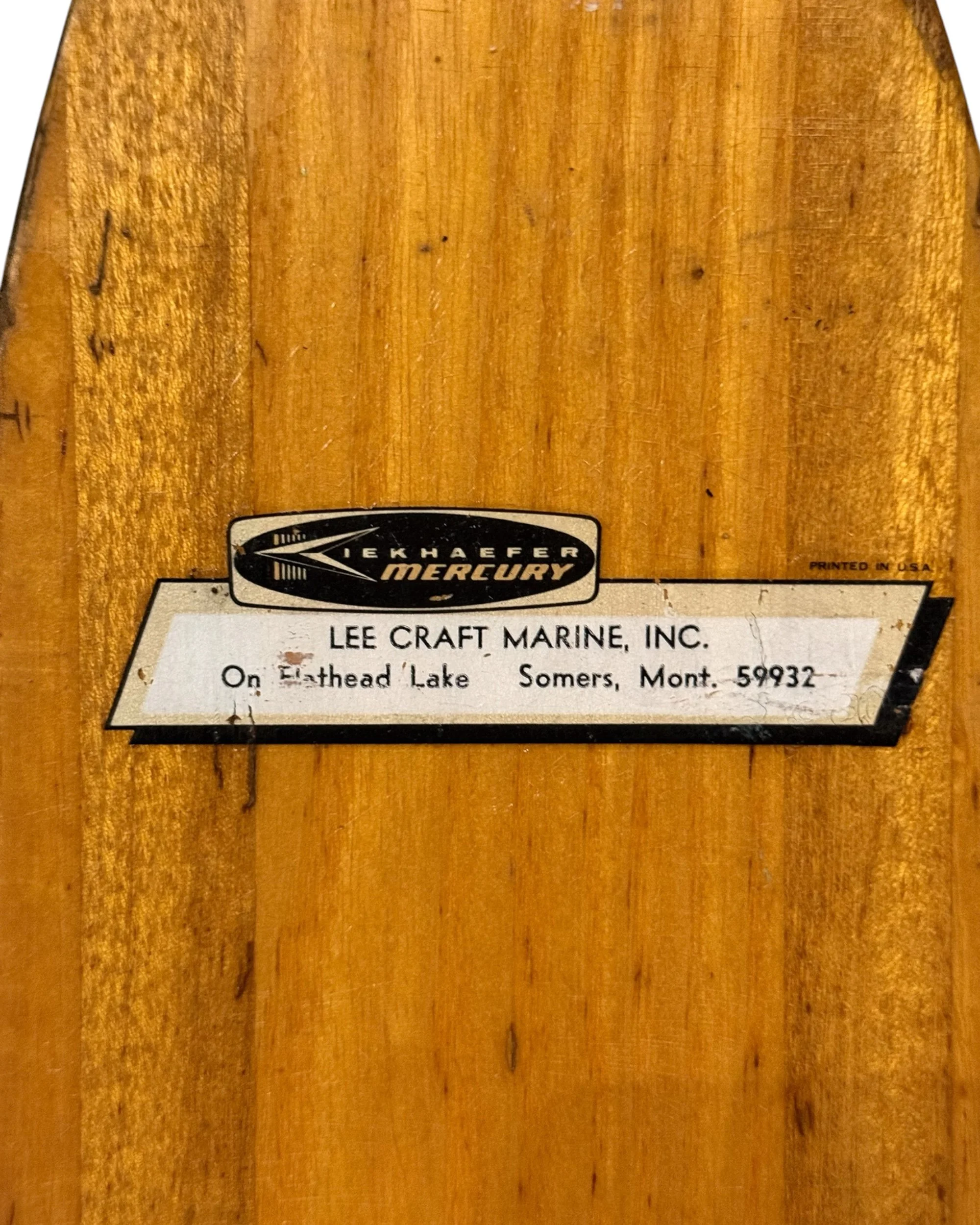 vintage Cypress Gardens Mustang wooden water skis - Modern Artifact DecorPhotoroom_20260720_180454.JPG