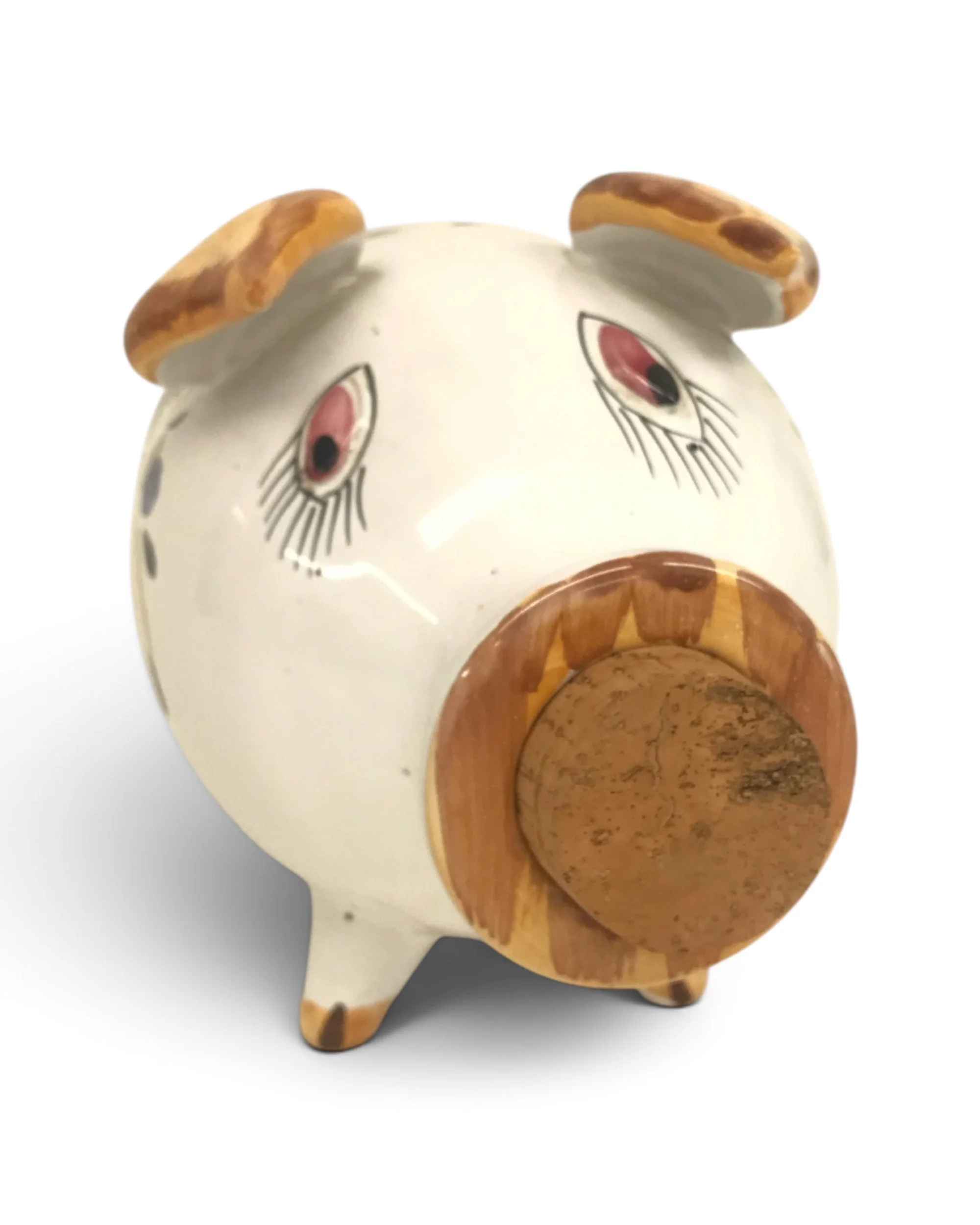 vintage ceramic piggy coin bank hand painted made in Italy - Modern Artifact DecorPhotoroom_20260807_075134.JPG