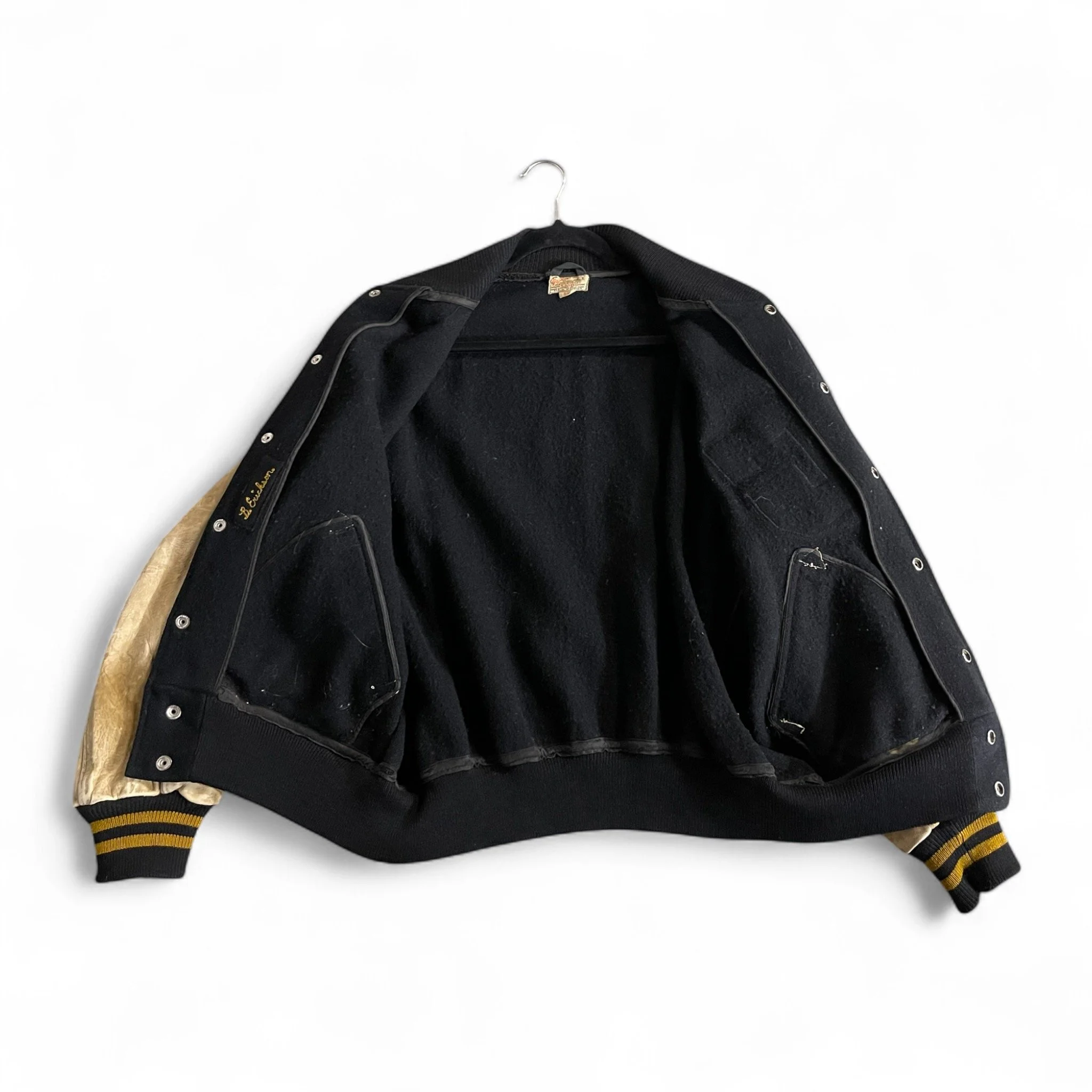 1950s vintage classic varsity letterman jacket. Made in USA.