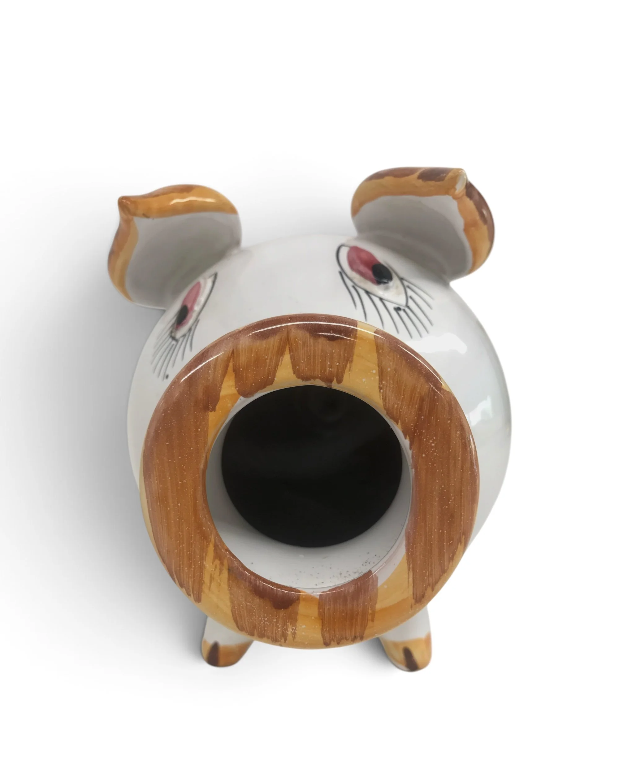 vintage ceramic piggy coin bank hand painted made in Italy - Modern Artifact DecorPhotoroom_20260807_075431.JPG