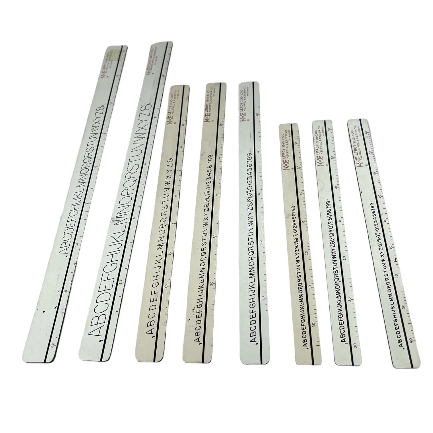 Vintage Keuffel Esser lettering kit with case.