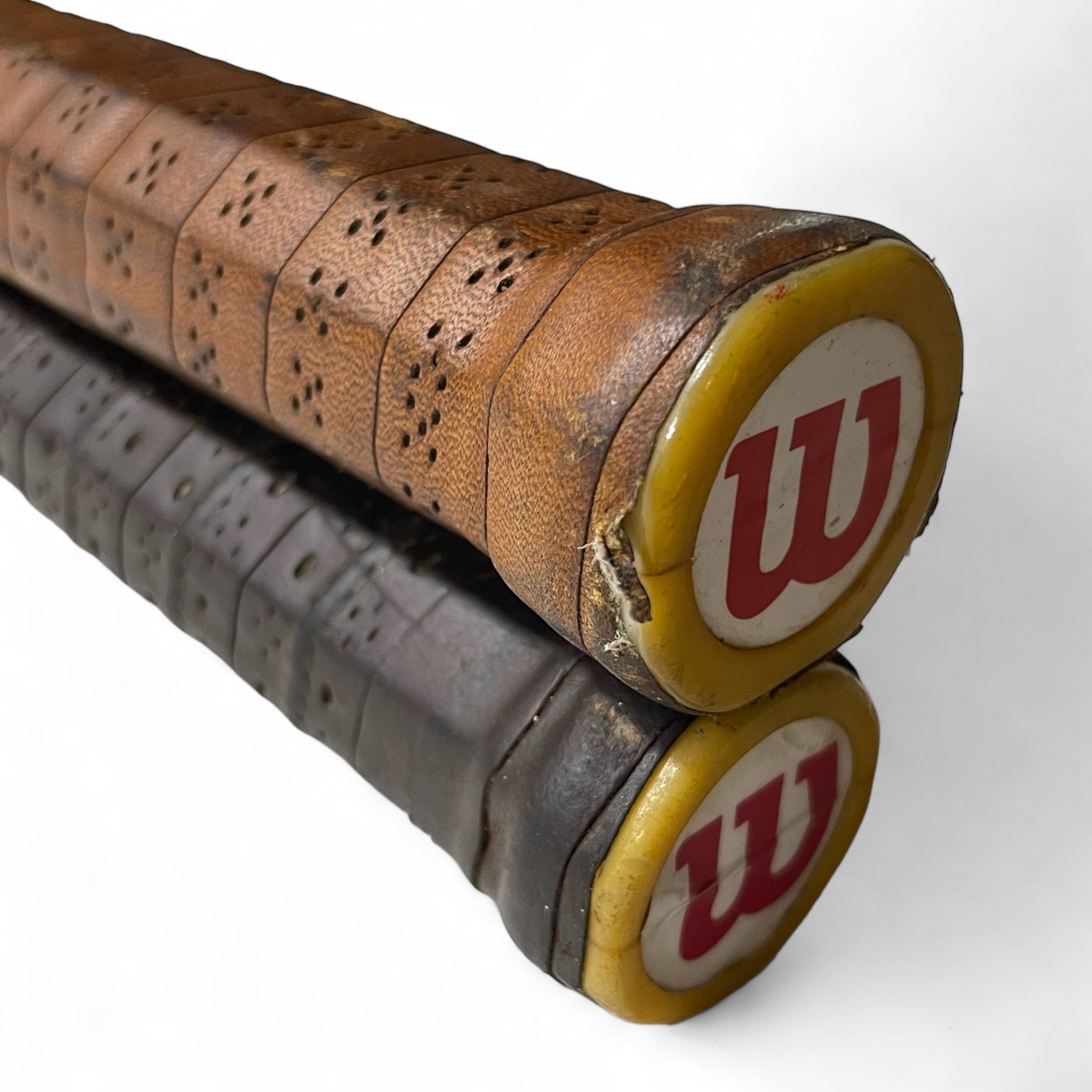 Pair of 1970s steel Wilson T2000 tennis rackets.