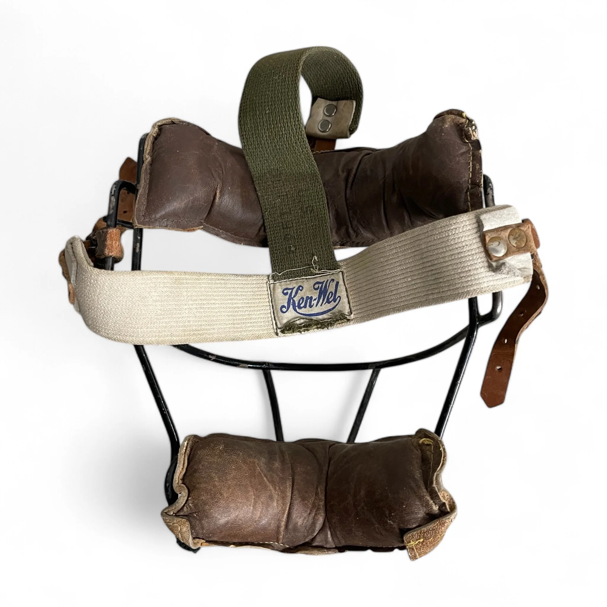 Photoroom_20241219_204335Vintage Ken-Wel baseball catcher's mask - ModernArtifactDecor.JPG