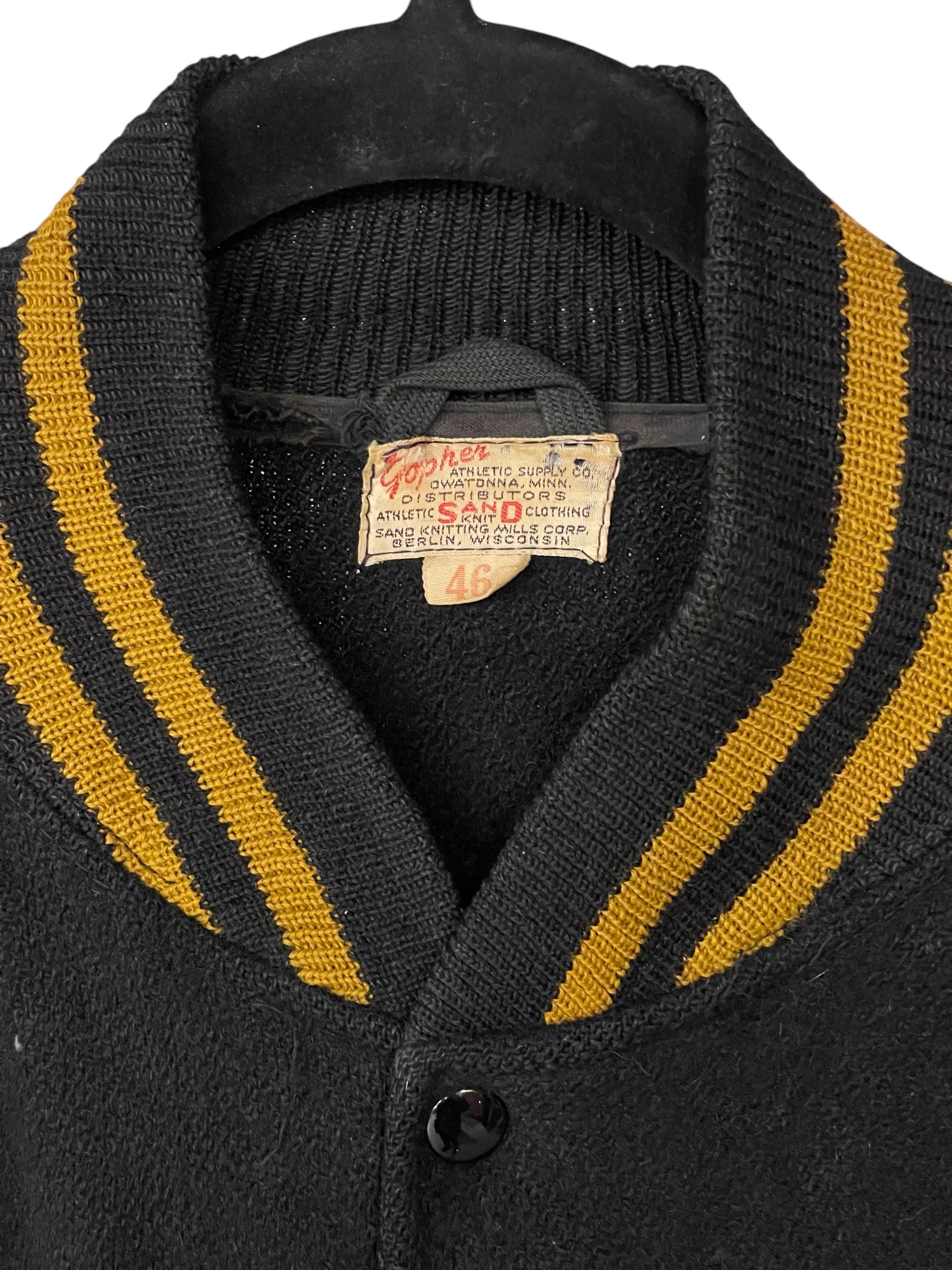 1950s vintage classic varsity letterman jacket. Made in USA.