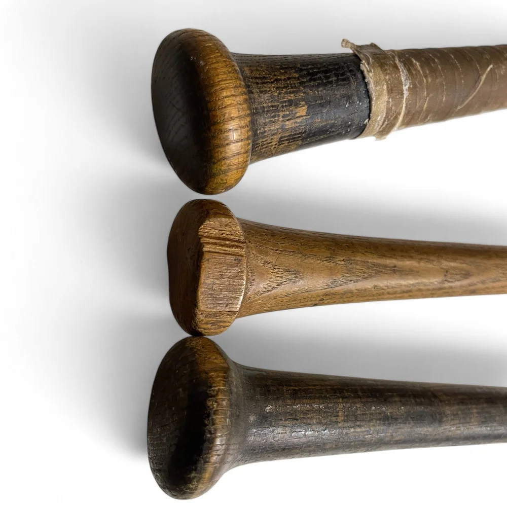 Set of 3 Vintage Wooden Baseball Softball Bats - Rawlings 