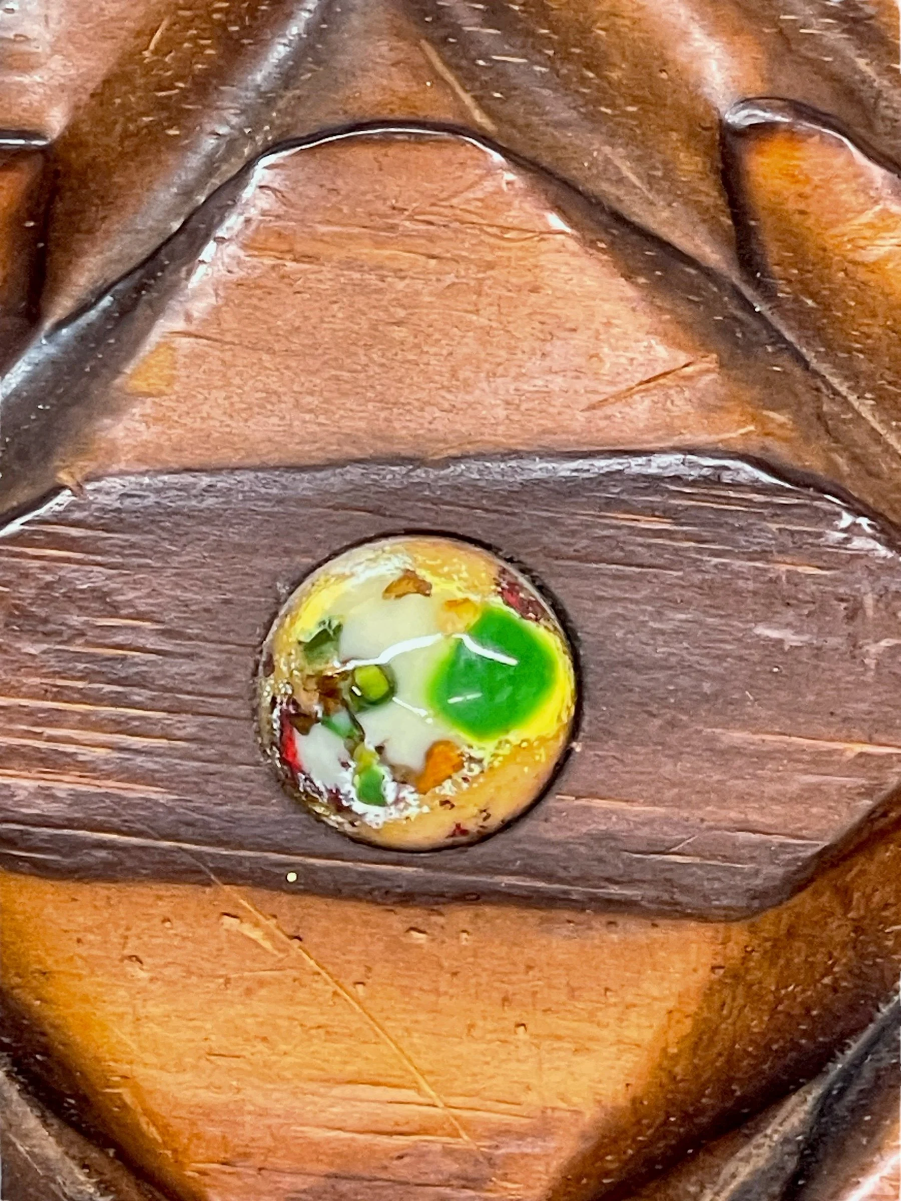 Vintage Spanish Revival style, wood and wrought iron, wall mount coat or towel rack.