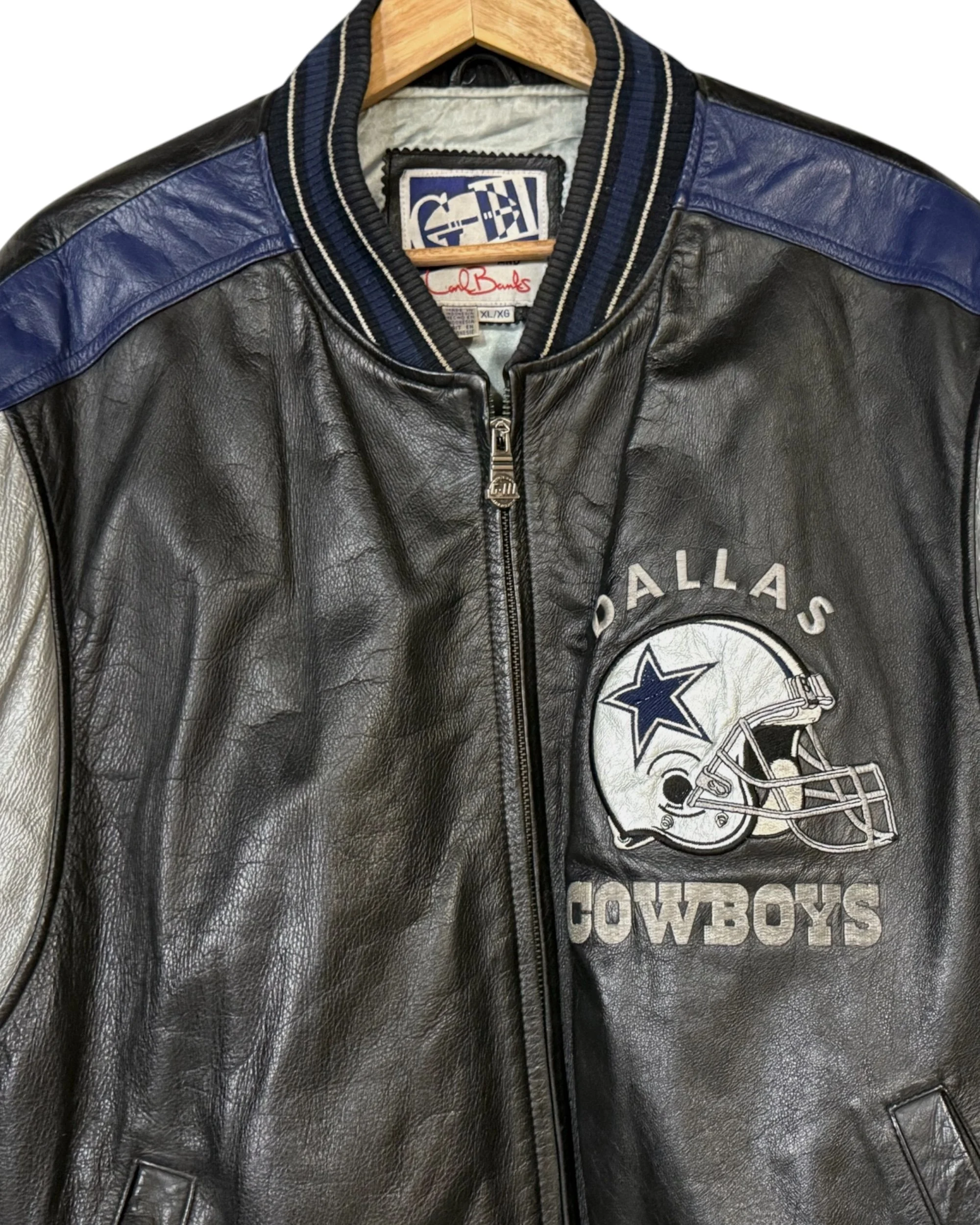 vintage 90s leather Dallas Cowboys Jacket - Modern Artifact DecorPhotoroom_20261010_073609.JPG