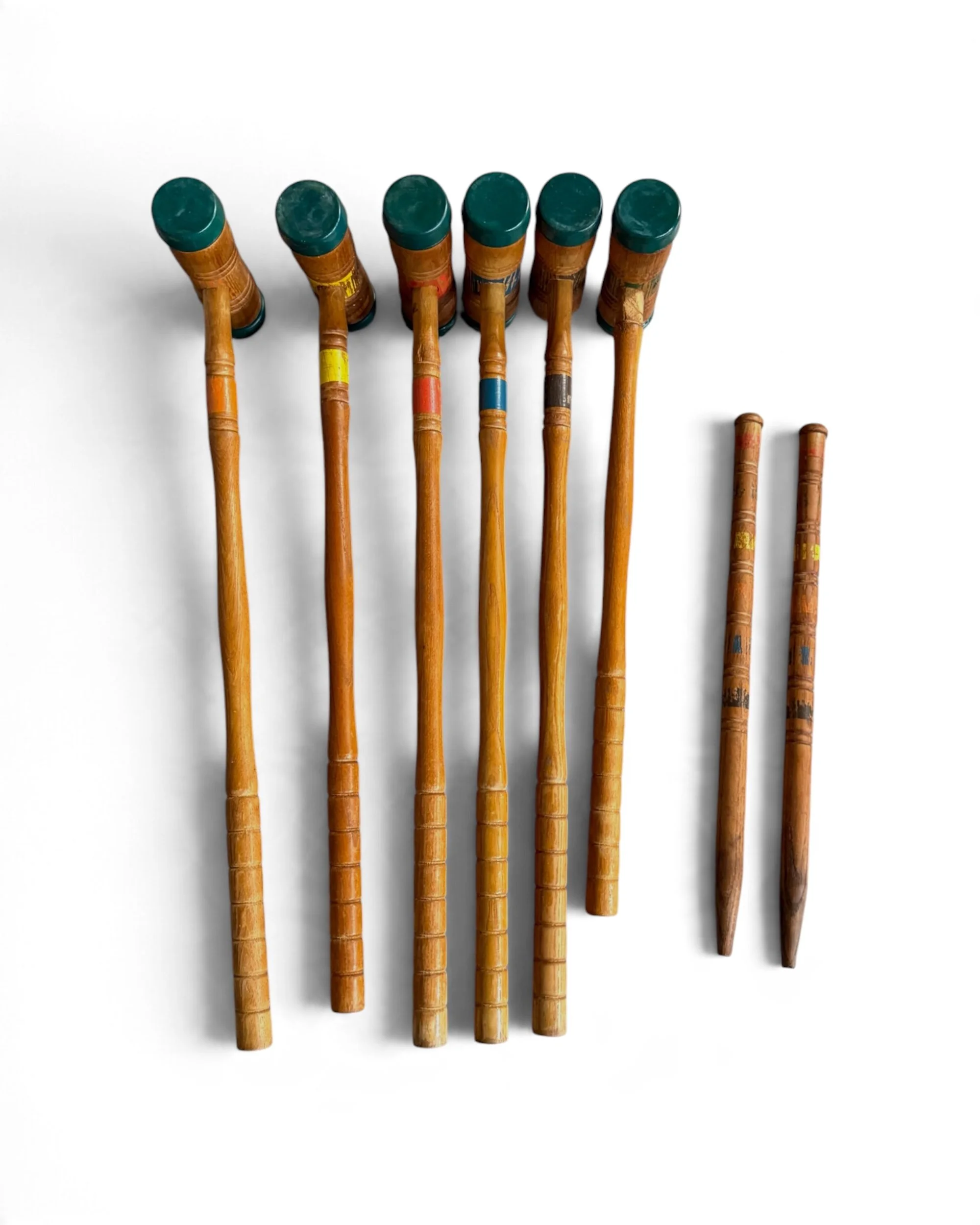vintage croquet set with wooden stand - Modern Artifact DecorPhotoroom_20261011_183357.JPG