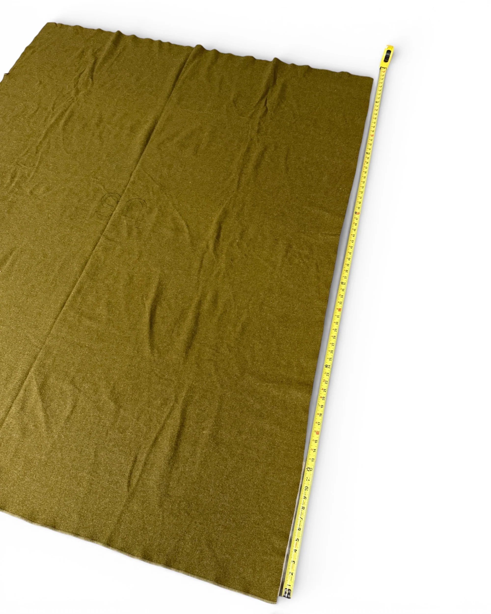 Photoroom_20260305_092554vintage olive green US military wool blanket - Modern Artifact Decor.JPG
