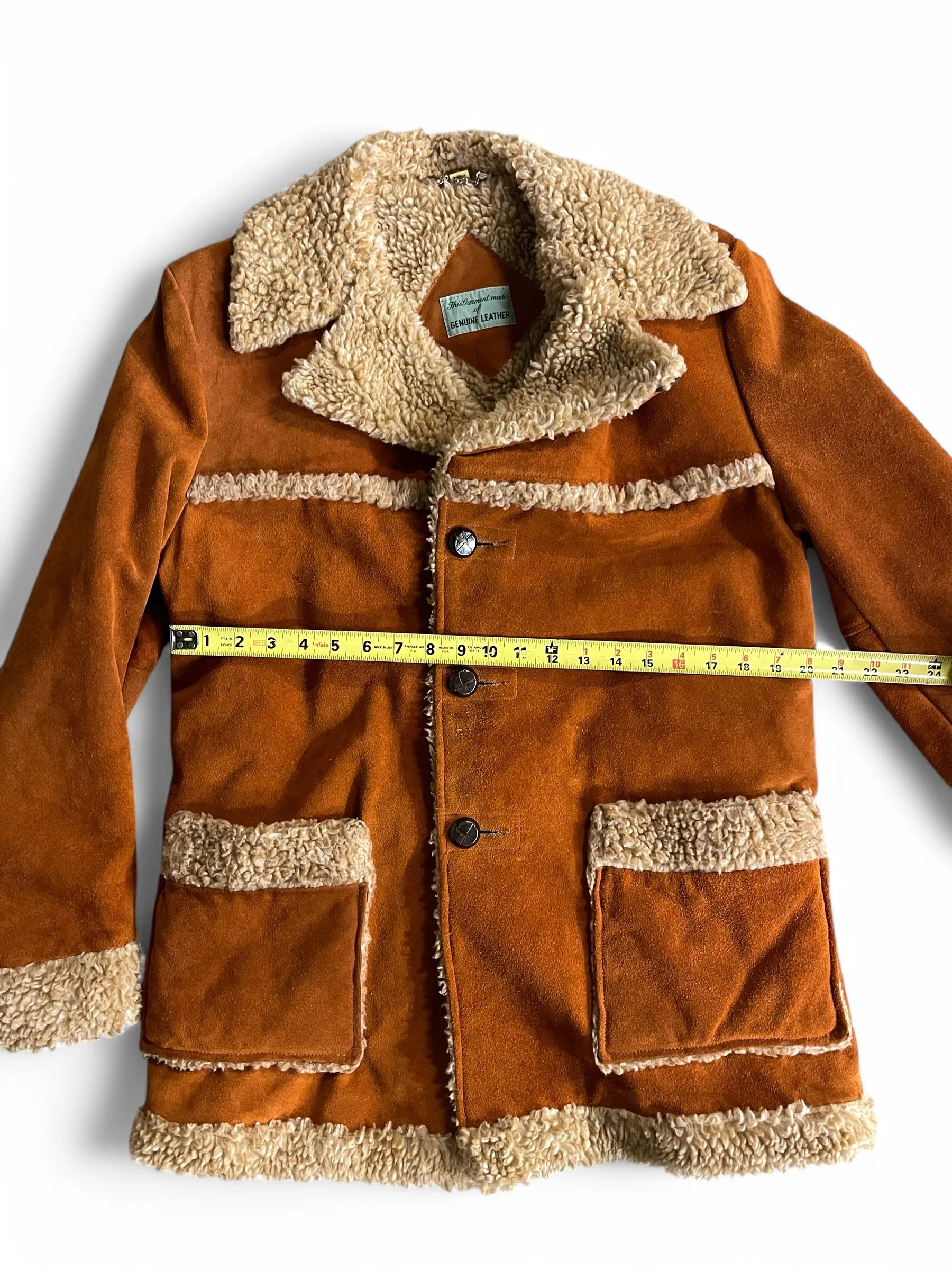 Vintage cowleather suède tracker jacket Vintage cowleather suède