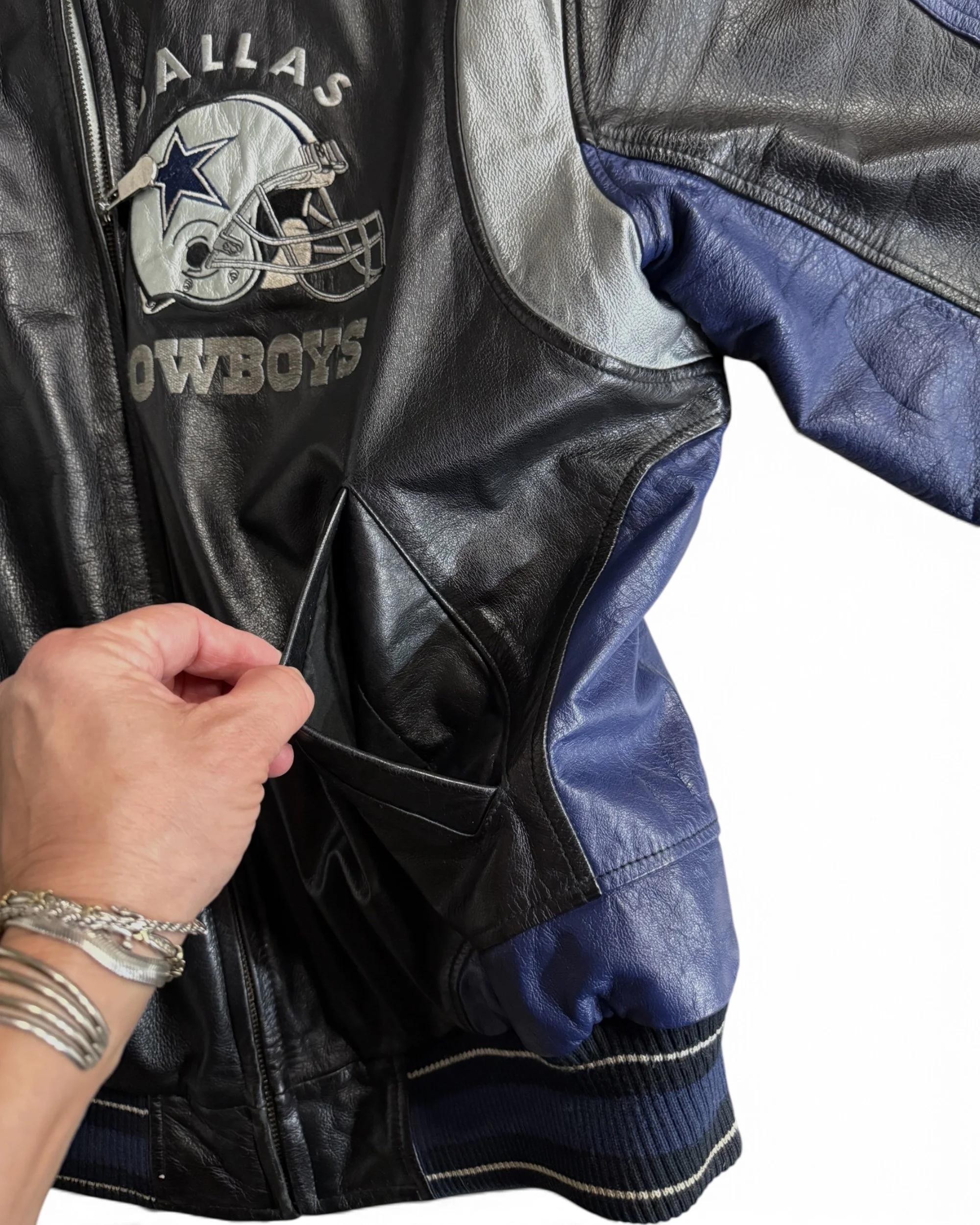vintage 90s leather Dallas Cowboys Jacket - Modern Artifact DecorPhotoroom_20261010_073125.JPG