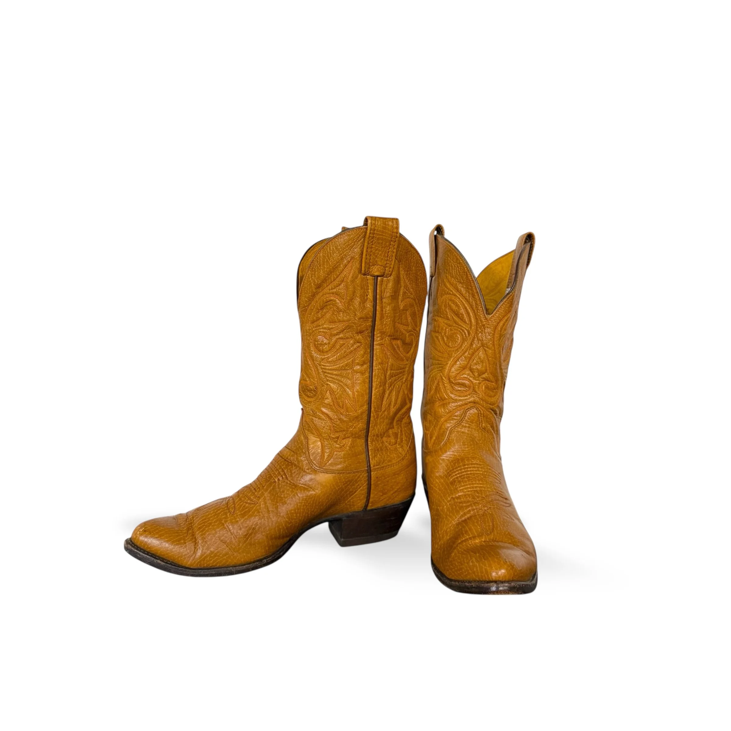 Vintage leather cowboy boots, circa 70s or 80s