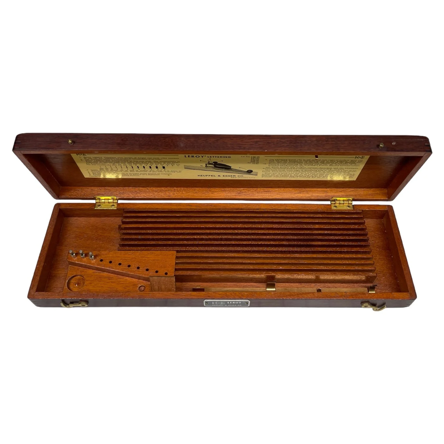 Vintage Leroy Lettering Kit, K and E Keuffel Esser drafting supplies.