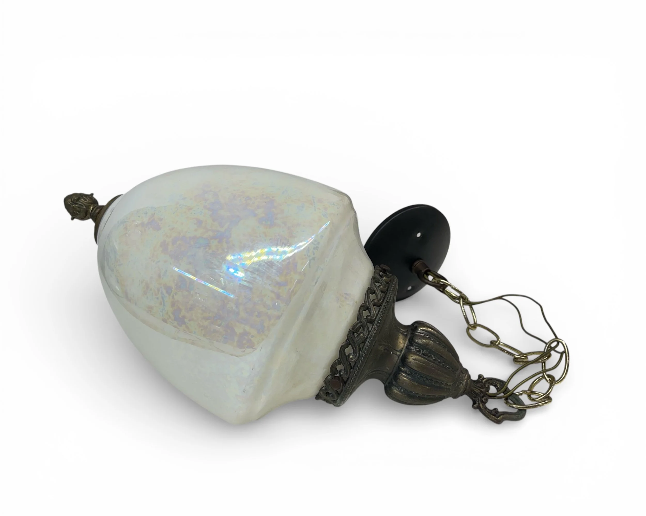 Full view of L&L WMC pendant light isolated on white background