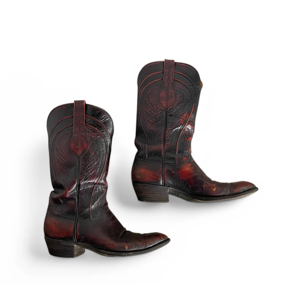Vintage Lucchese Cowboy Boots L6608 - Size 10D, Classic  display picture 1