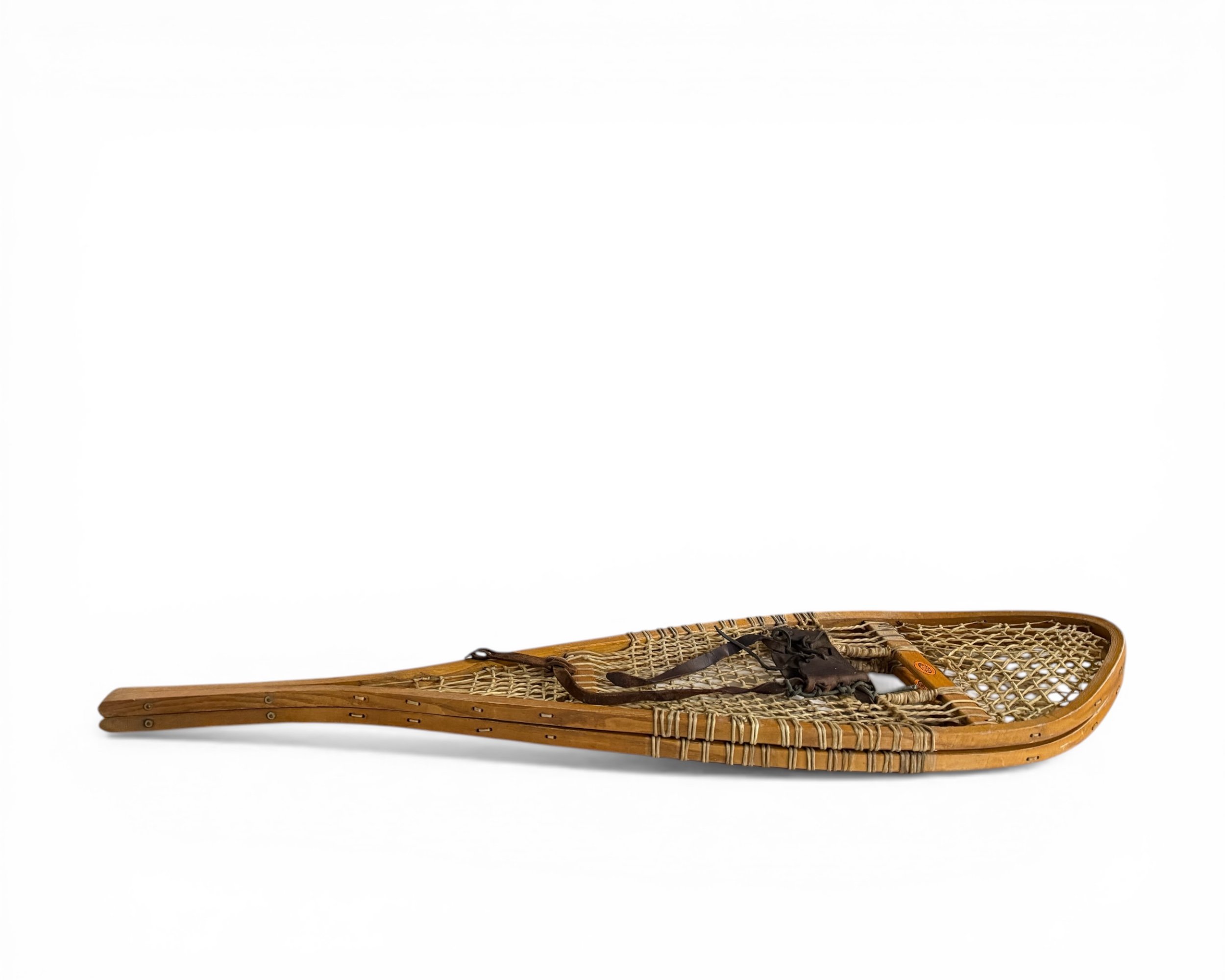 vintage wooden snowshoes pair by Faber