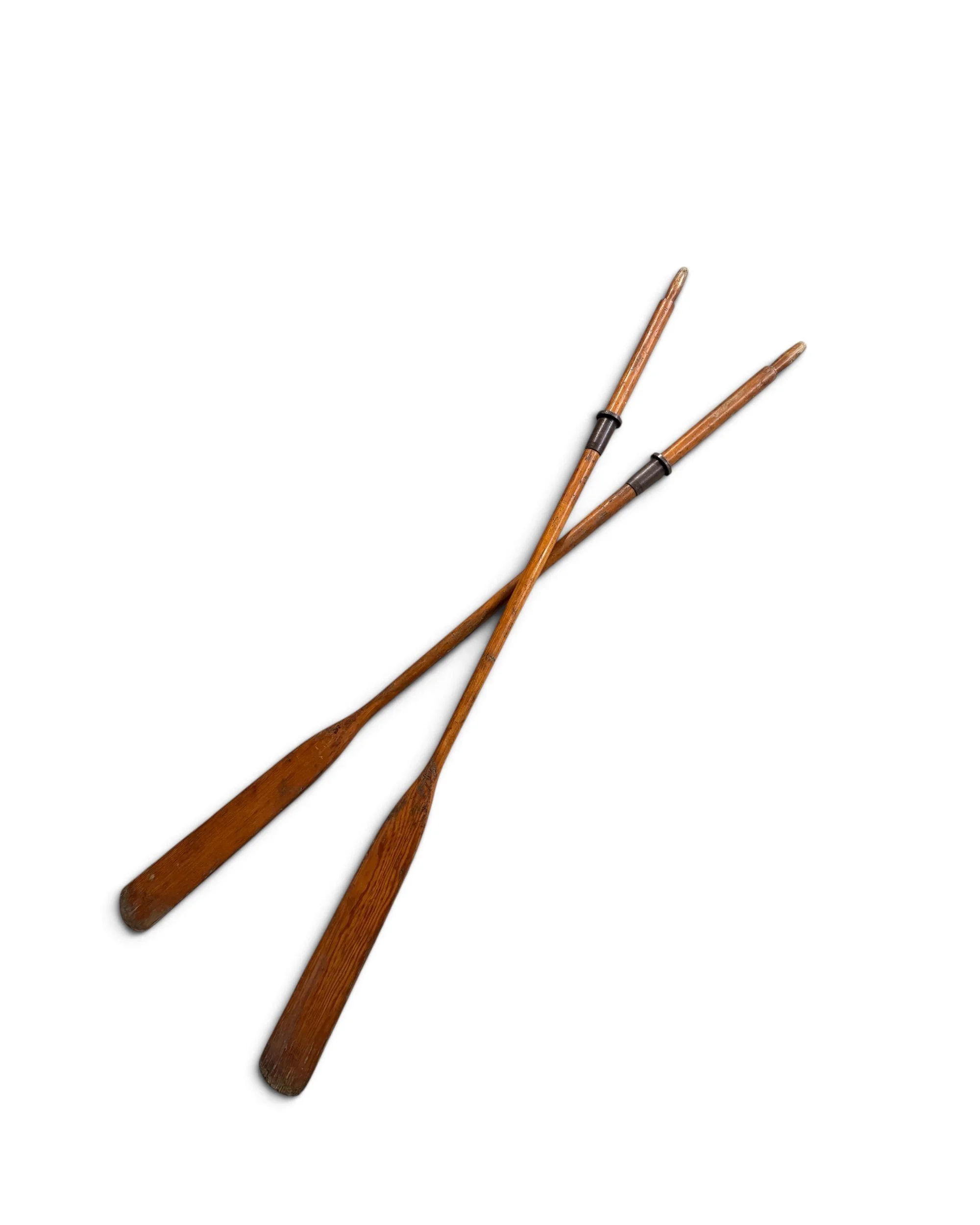 Vintage Smoker’s wooden boat oar measuring approximately 90 inches long, shown as an oversized nautical wall decor piece.