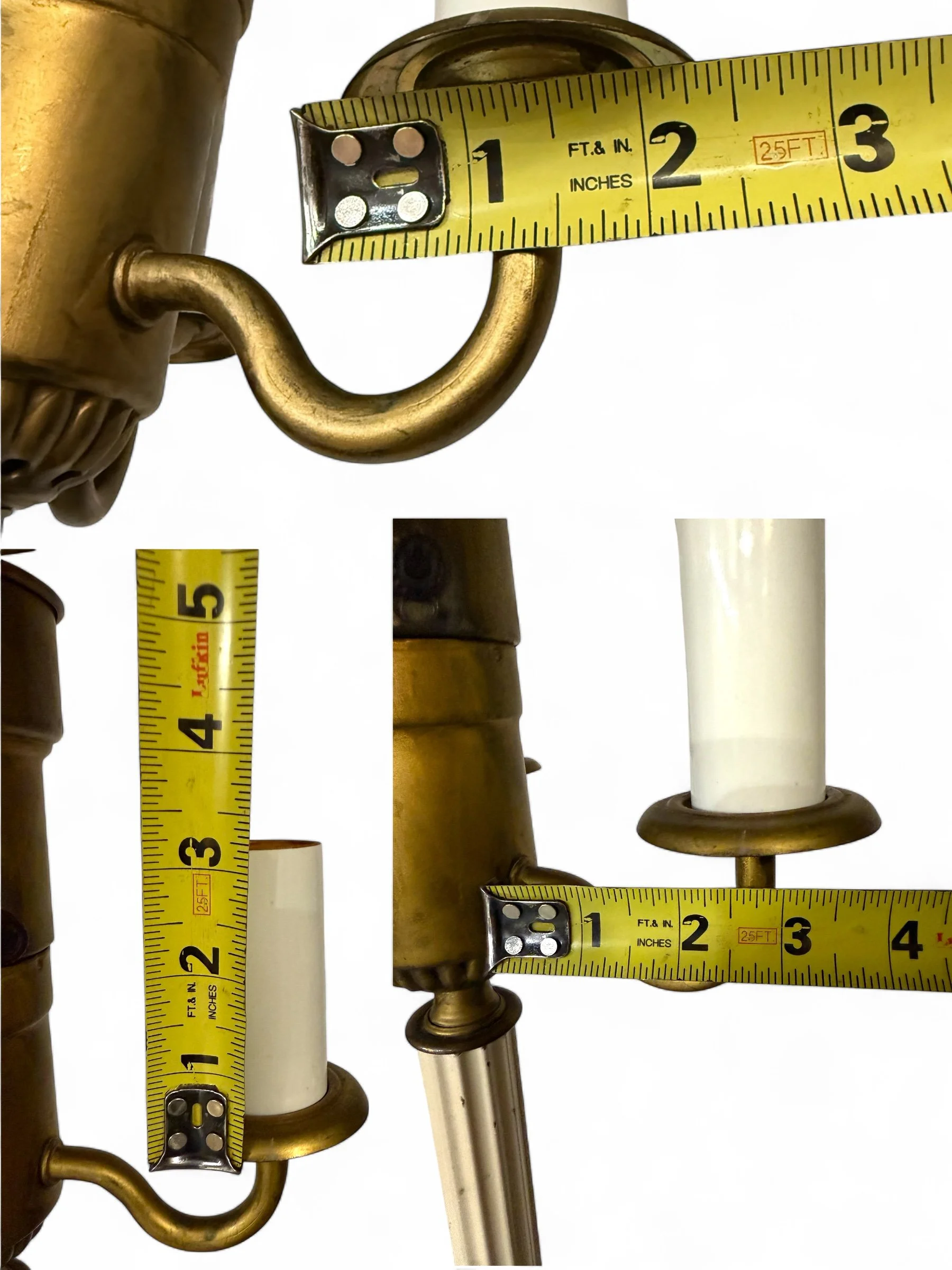 Vintage Victorian 3-arm candelabra floor lamp with ornate metal base and fringed fabric shade, 5 light standing lamp.