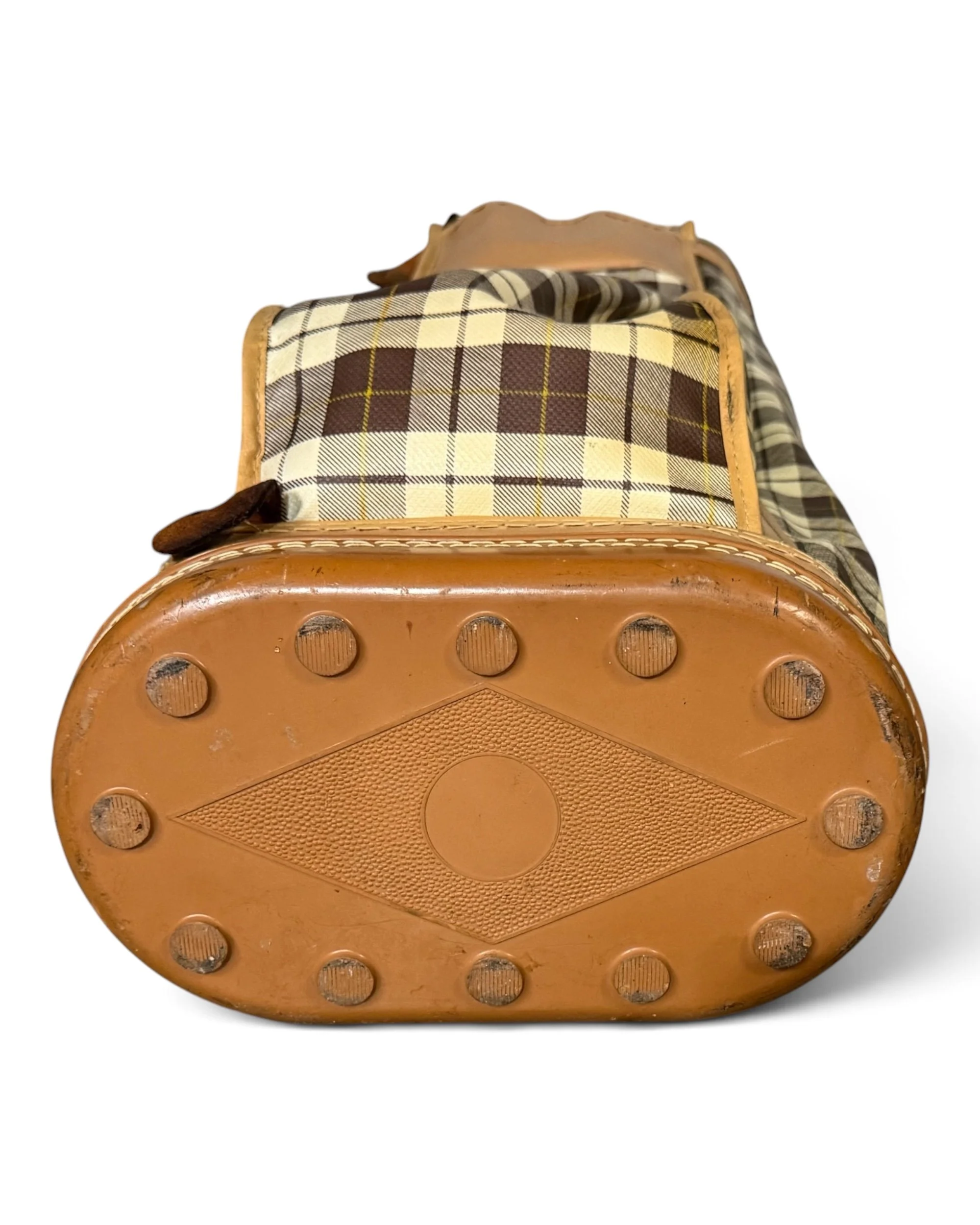 vintage Score-Rite plaid golf bag with wood iron clubs - Modern Artifact DecorPhotoroom_20260724_075534.JPG