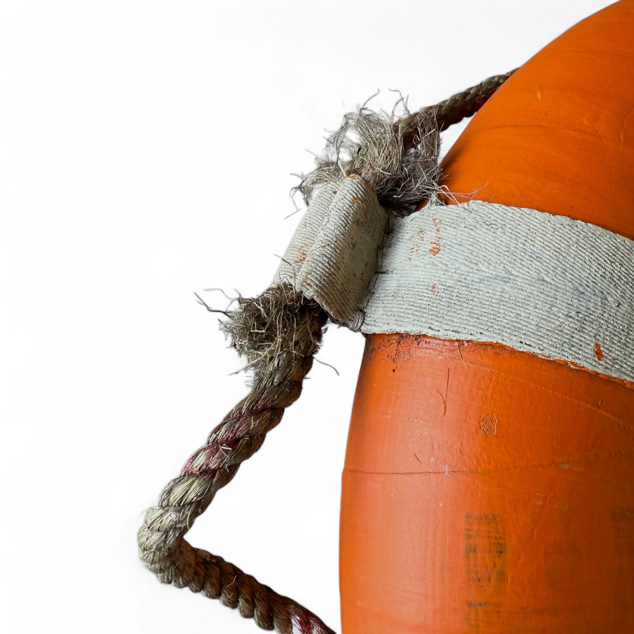 Photoroom_20250801_103518 2Vintage orange life preserver ring with rope Way Ward Boys Camp - ModernArtifactDecor.JPG