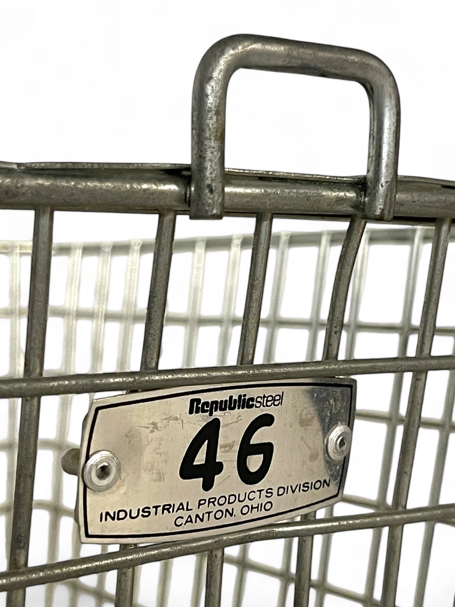 Vintage Metal Locker Baskets Set of 2 - Republic Steel, #256, #46