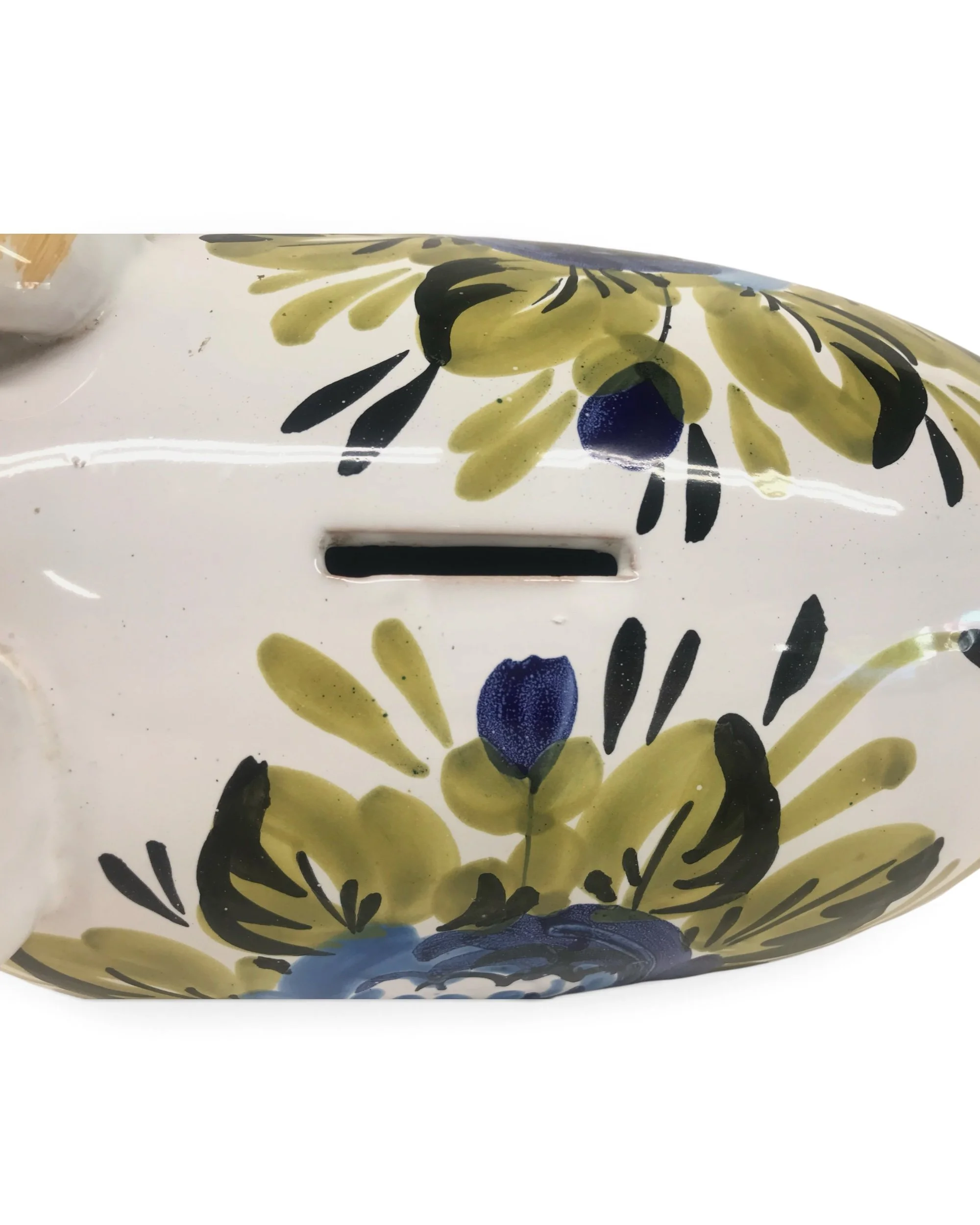 vintage ceramic piggy coin bank hand painted made in Italy - Modern Artifact DecorPhotoroom_20260807_075354.JPG