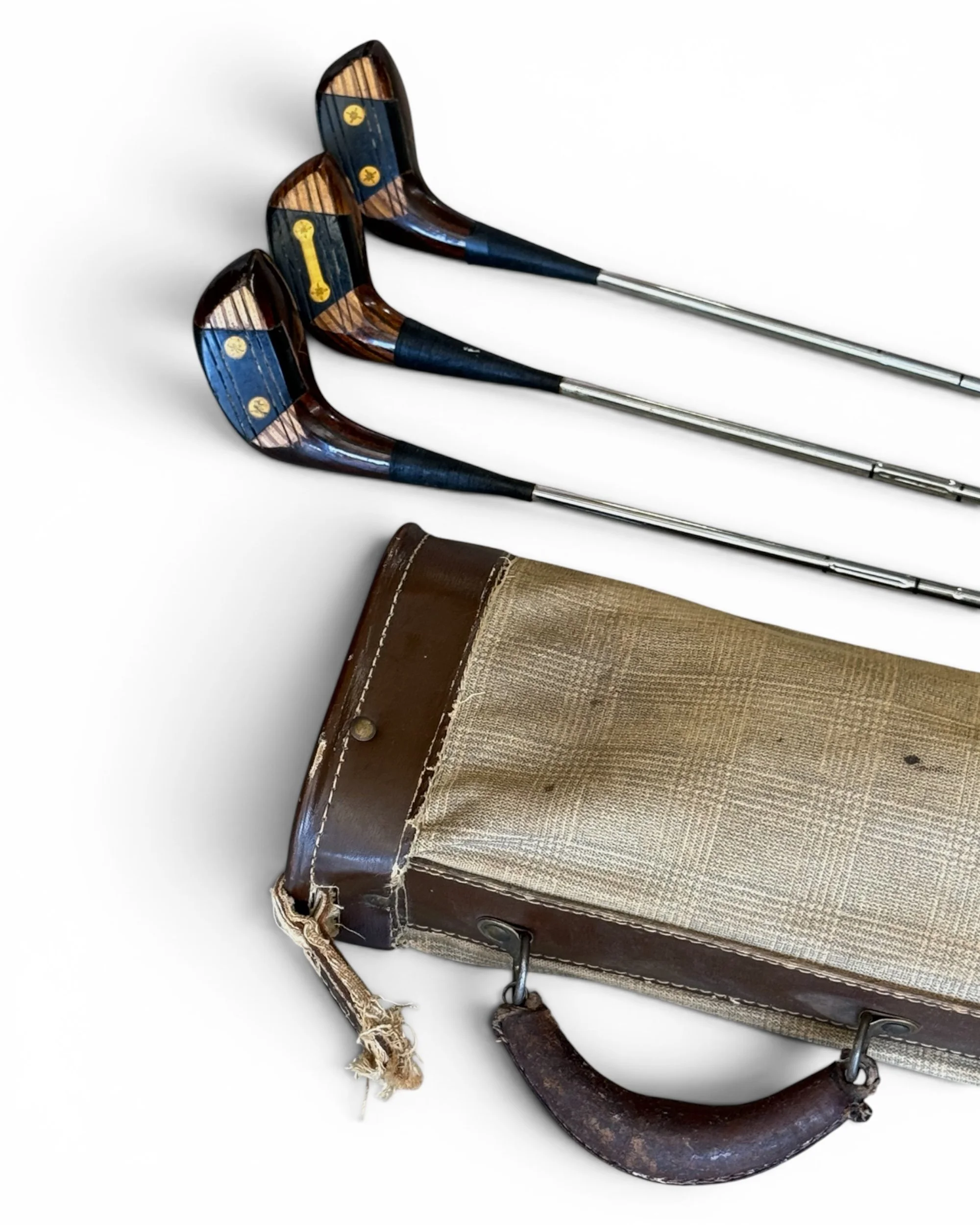 Photoroom_20260705_231303vintage golf bag with set 3 vintage woods - Modern Artifact Decor.JPG
