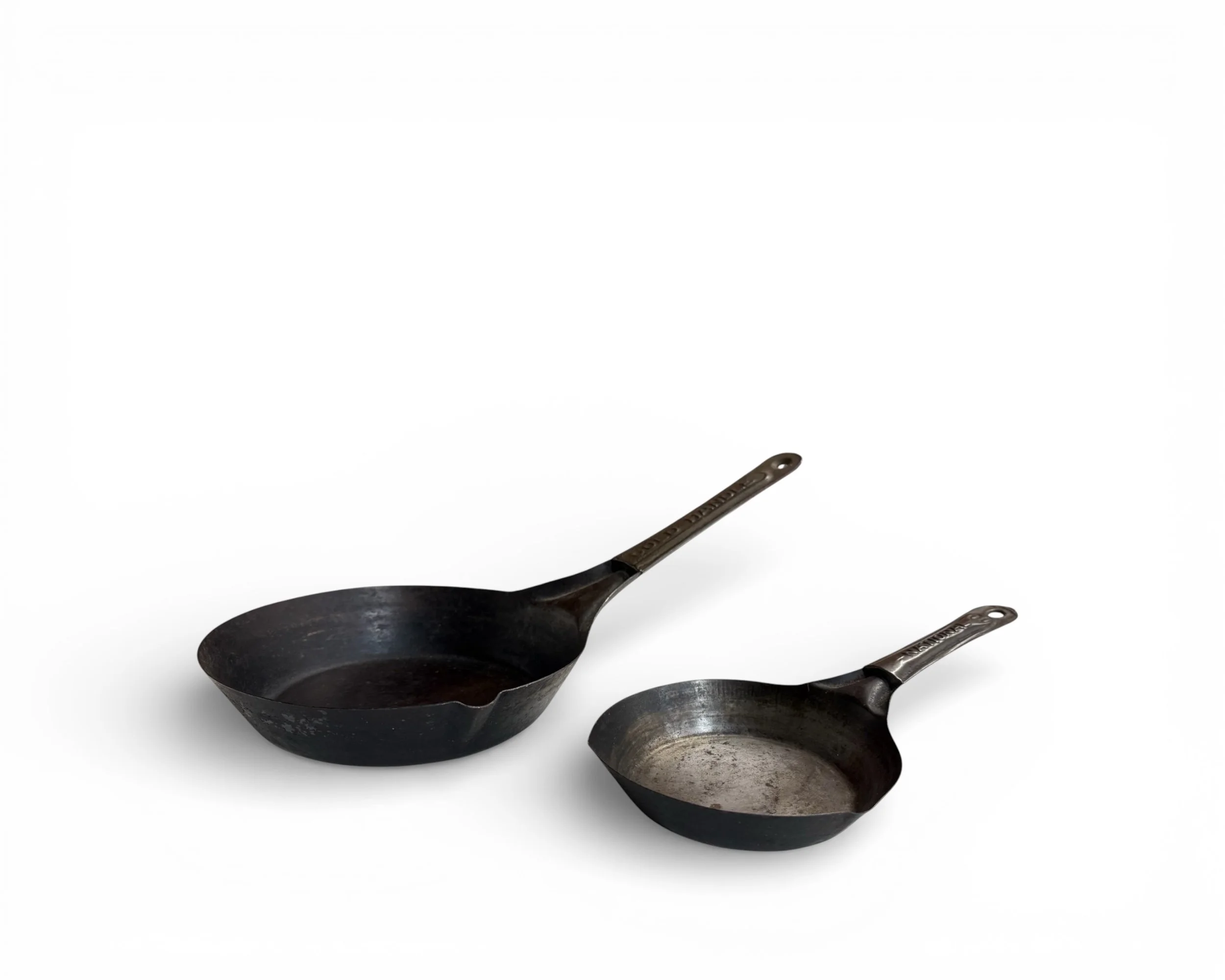 antique National skillets for farmhouse lodge kitchen decor.JPG