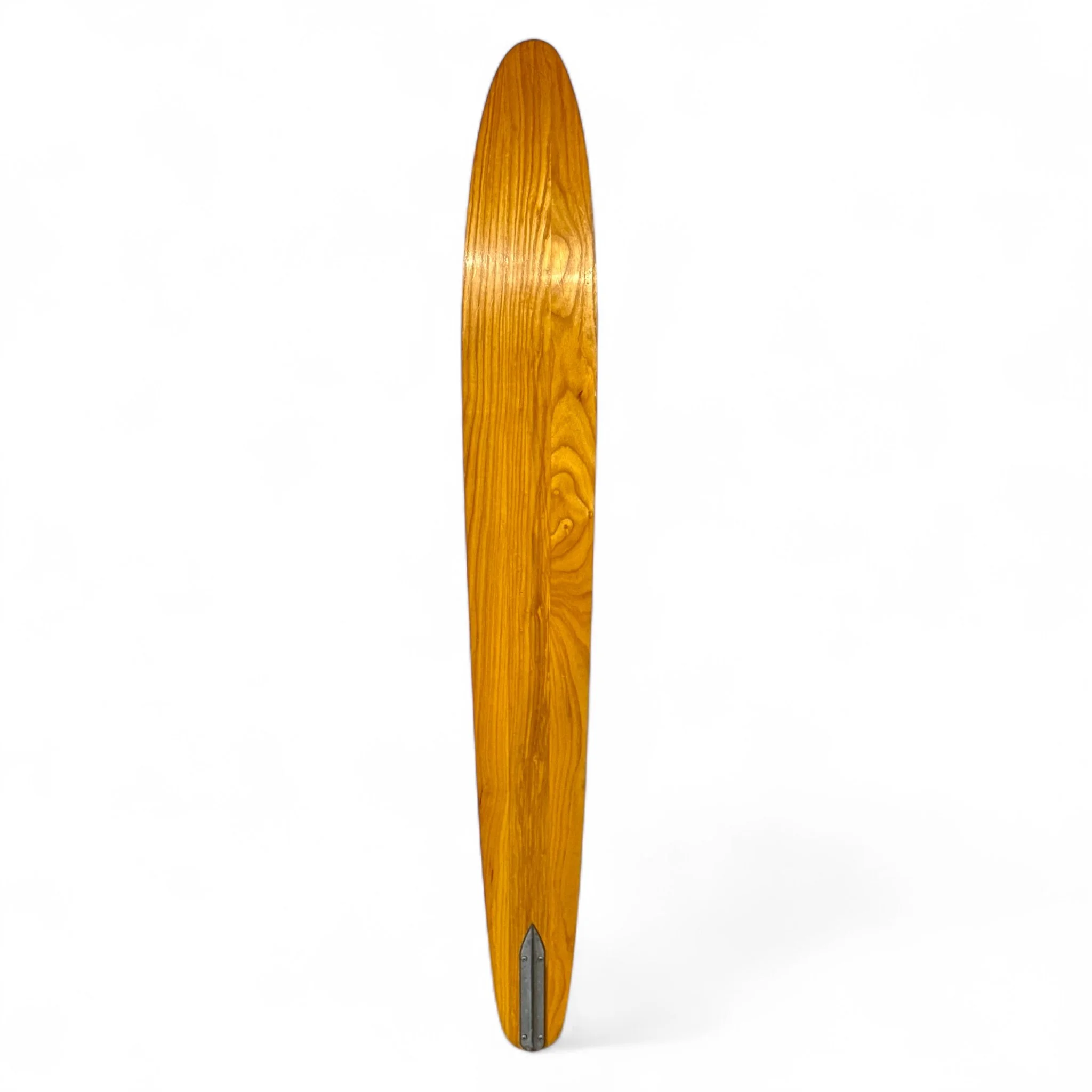 Vintage 1970s wooden kids water ski by Medalist Cut 'n Jump, with shooting stars design. Perfect for retro lake house or nautical wall decor.