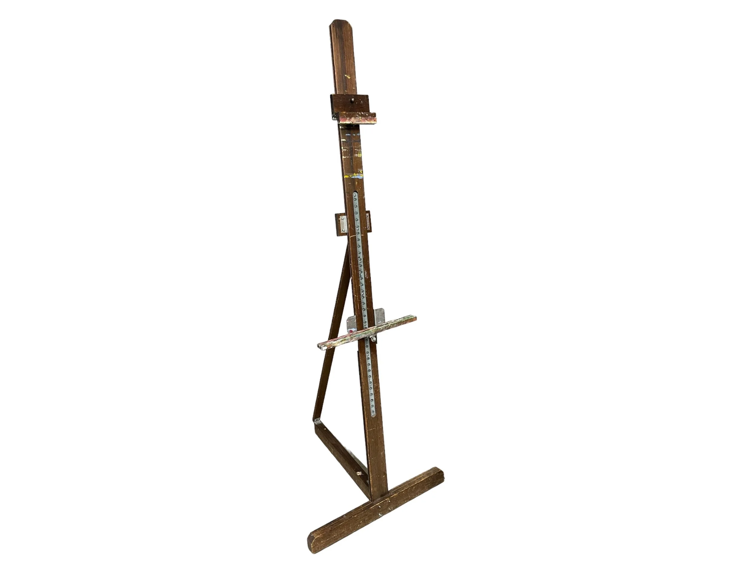 Large vintage wooden floor easel, Anco Bilt style.