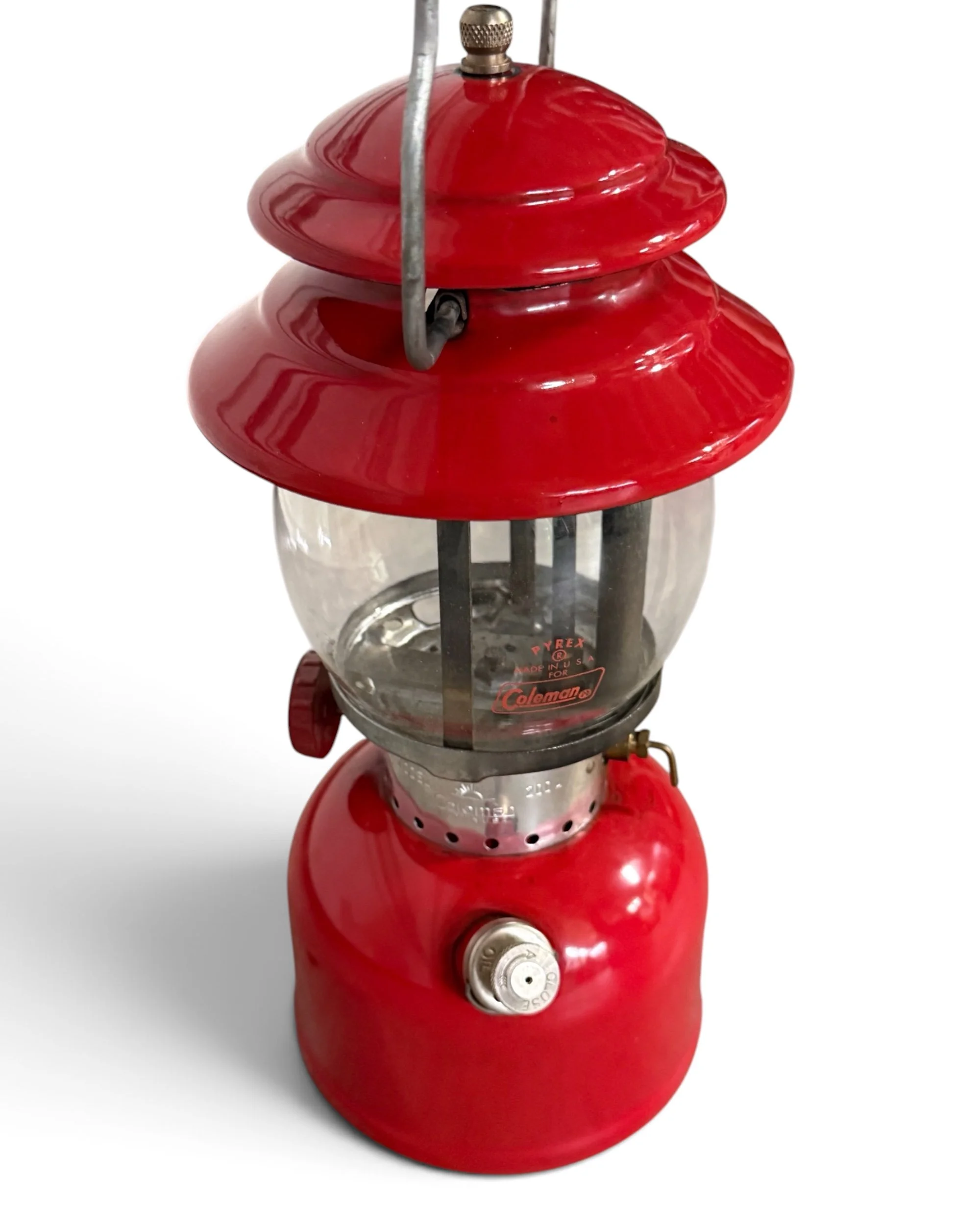 vintage 1960s Coleman 200 red lantern - Modern Artifact DecorPhotoroom_20260906_215808.JPG