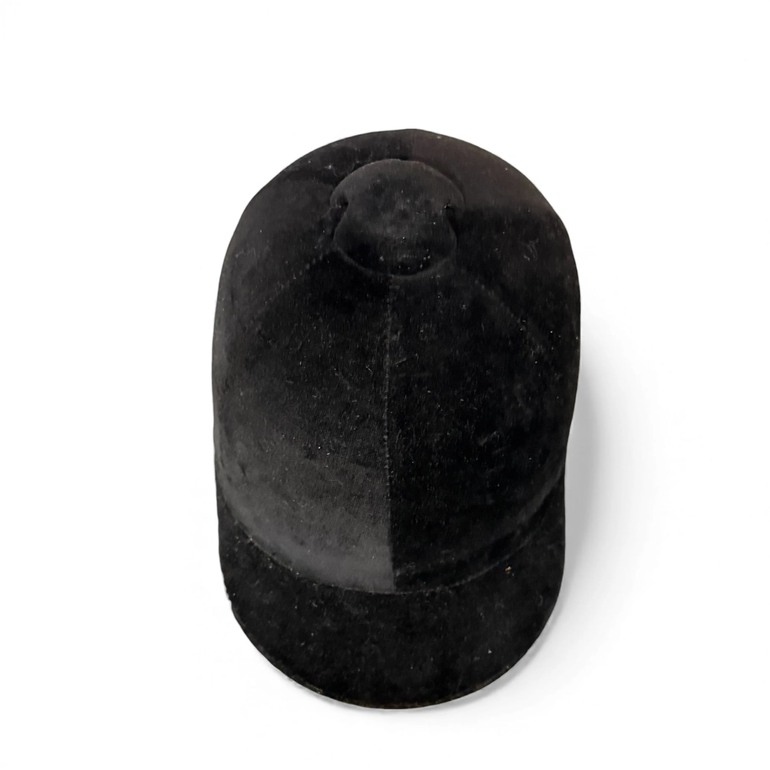 Photoroom_20251116_075543vintage black velvet hunt cap by Bailey - ModernArtifactDecor.JPG