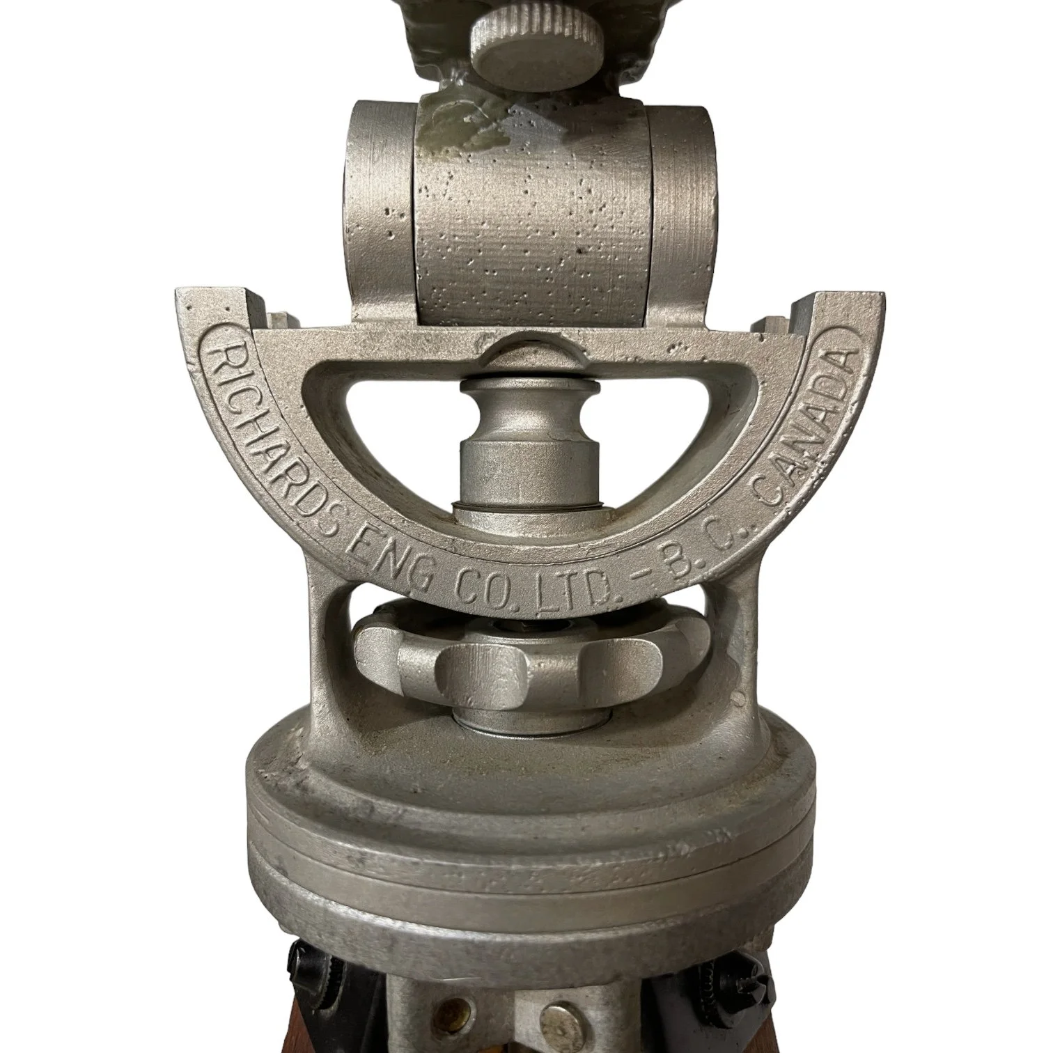 Vintage Kodak Duaflex IV Camera and Uni Colt Richards Engineering Wooden Tripod Floor Lamp