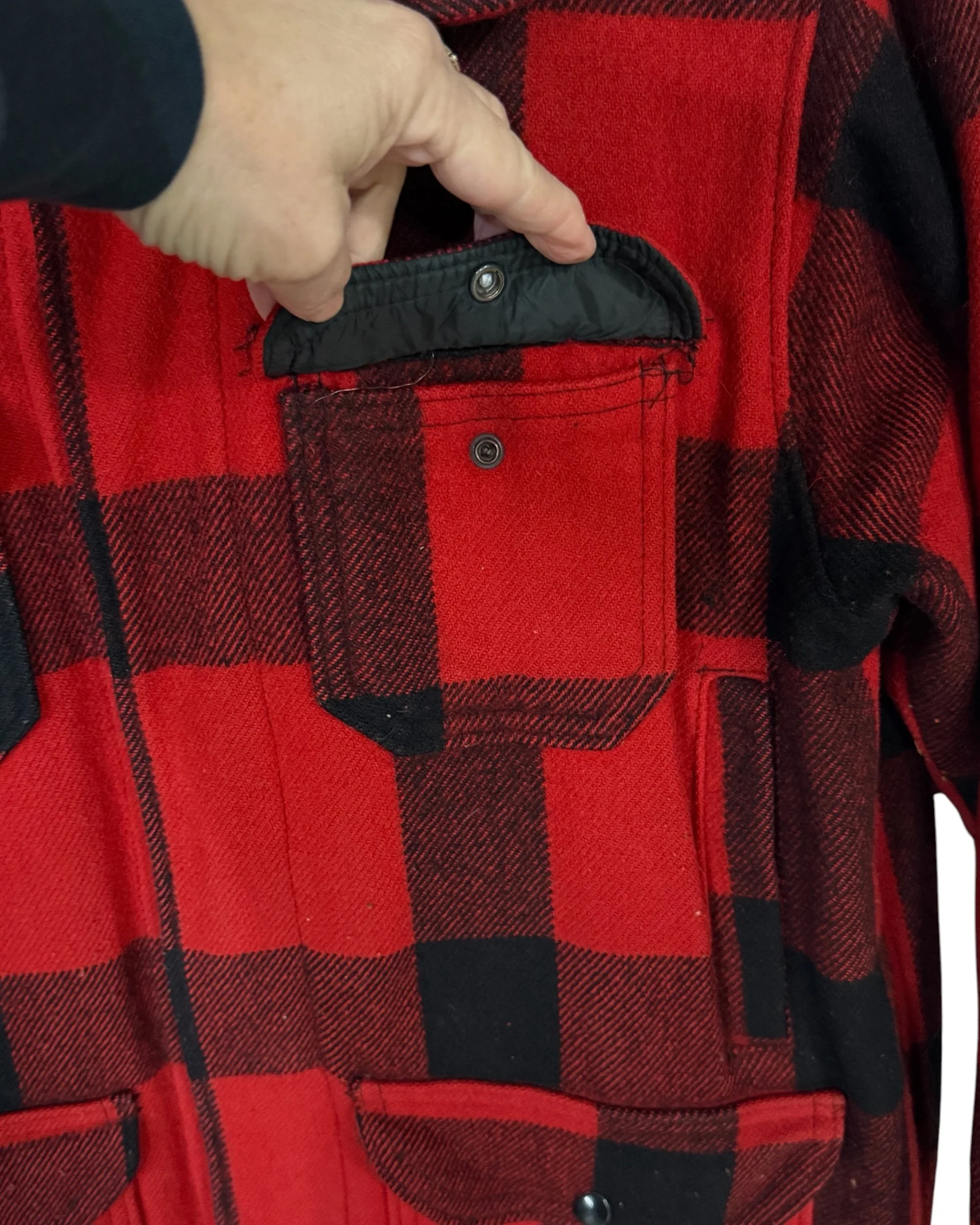 Vintage Woolrich buffalo plaid hunting jacket - Modern Artifact DecorPhotoroom_20260914_080315.JPG