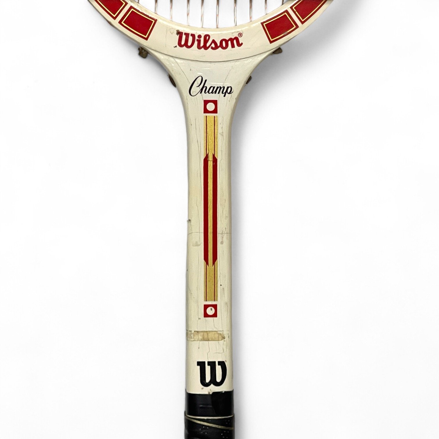 Set of 3 wooden tennis rackets with press. Set includes Spalding Tracy Austin, Wilson Jimmy Connors Victory, Wilson Champ.